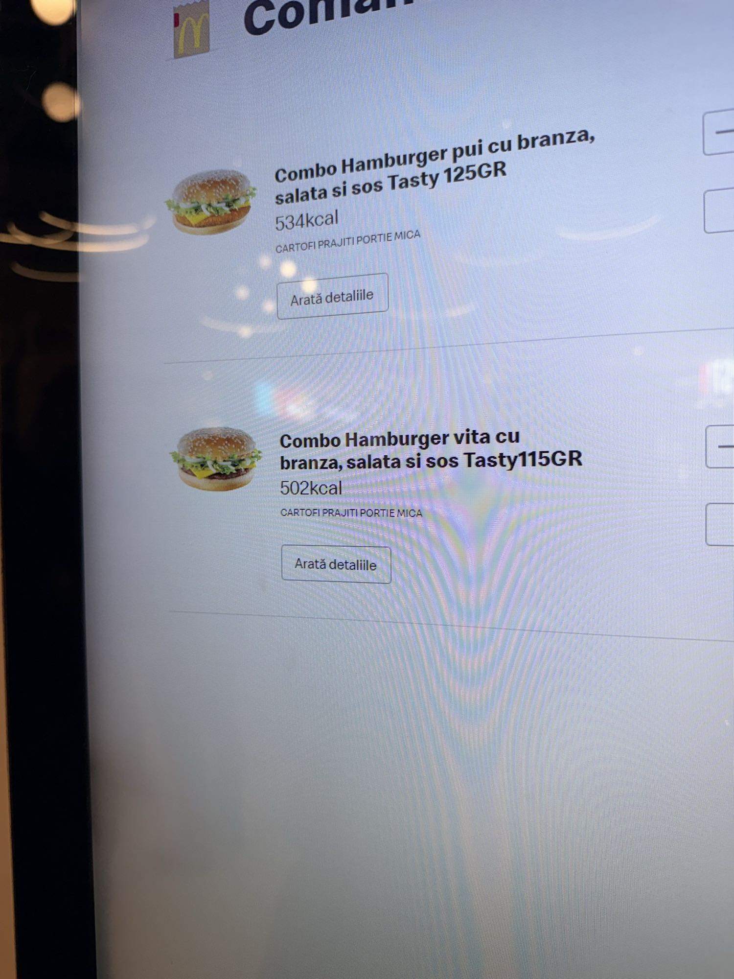 Combo Hamburger pui cu branza