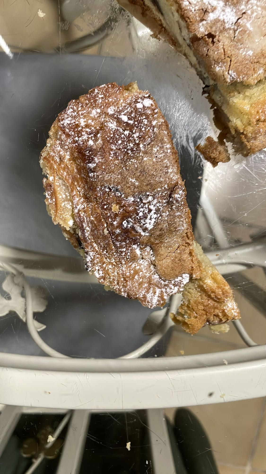 Tranche de gâteau sucré