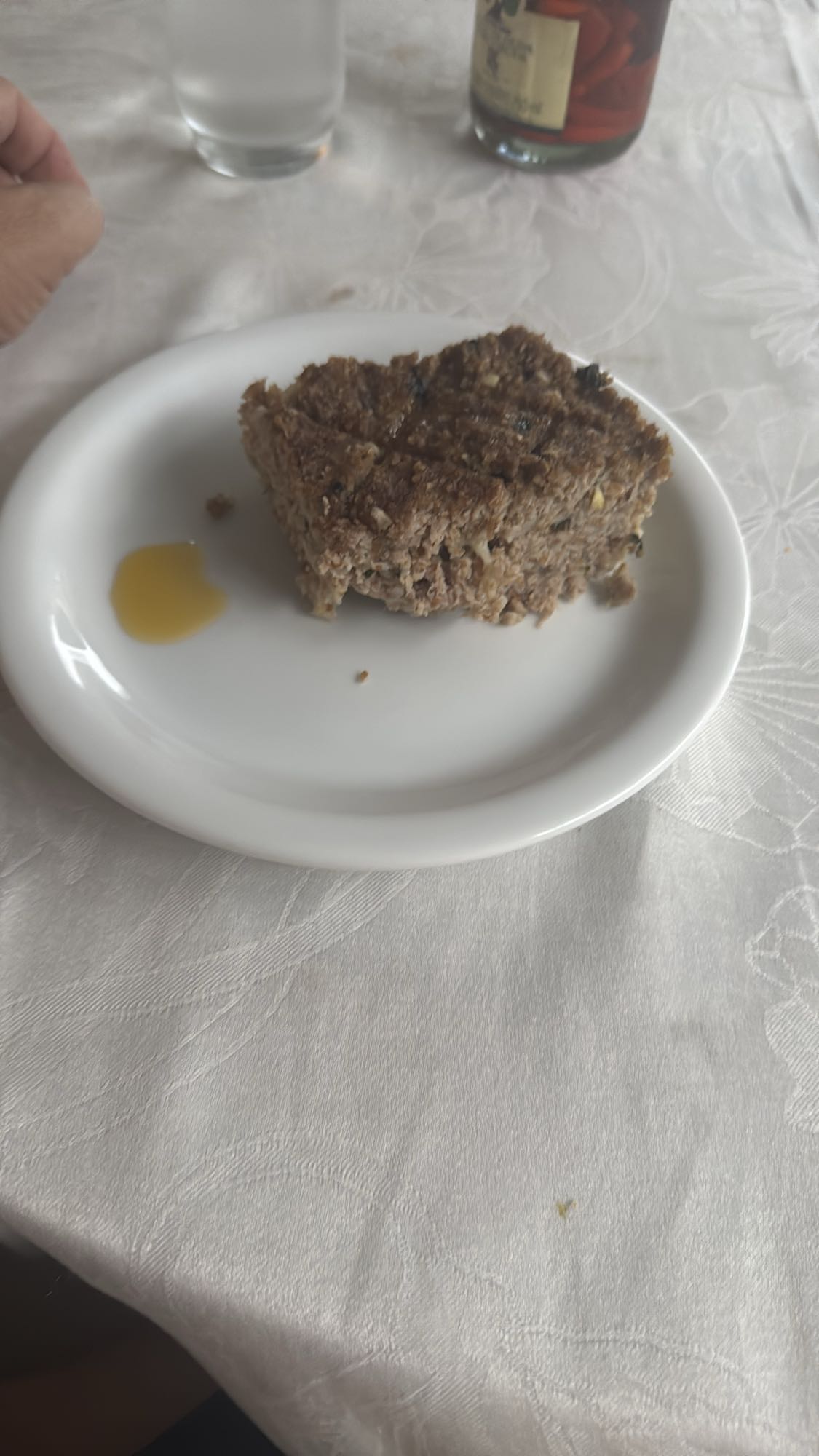 Fatia de bolo de carne