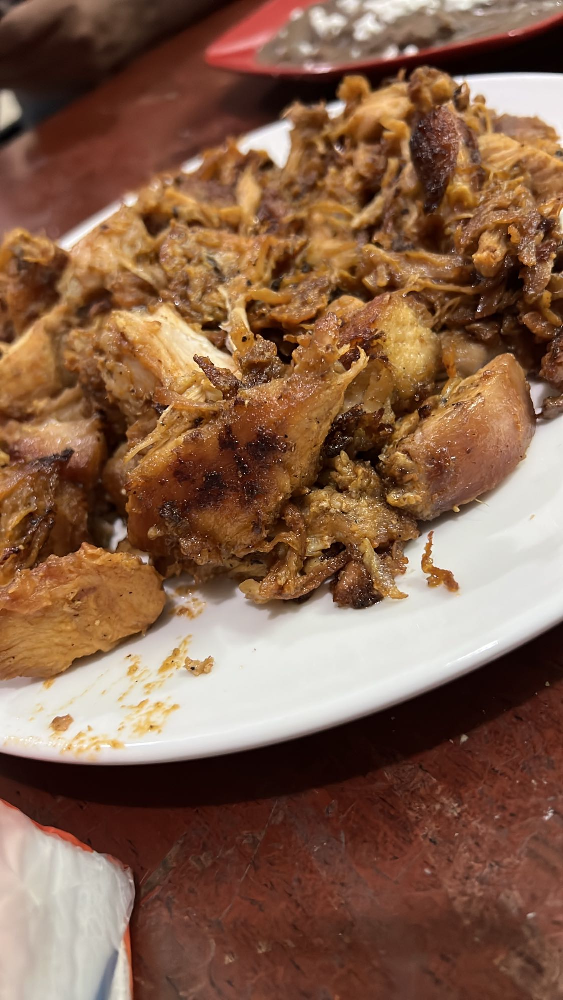 Grilled shredded chicken