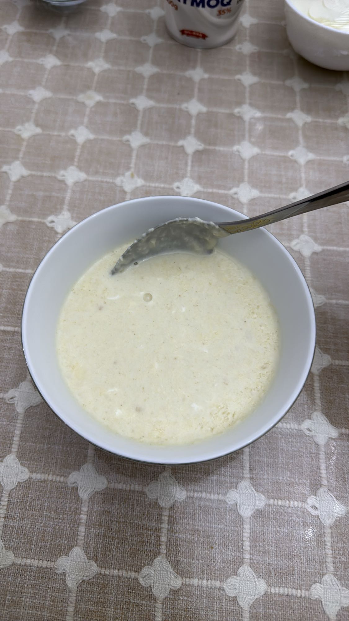 молочный суп с яйцом