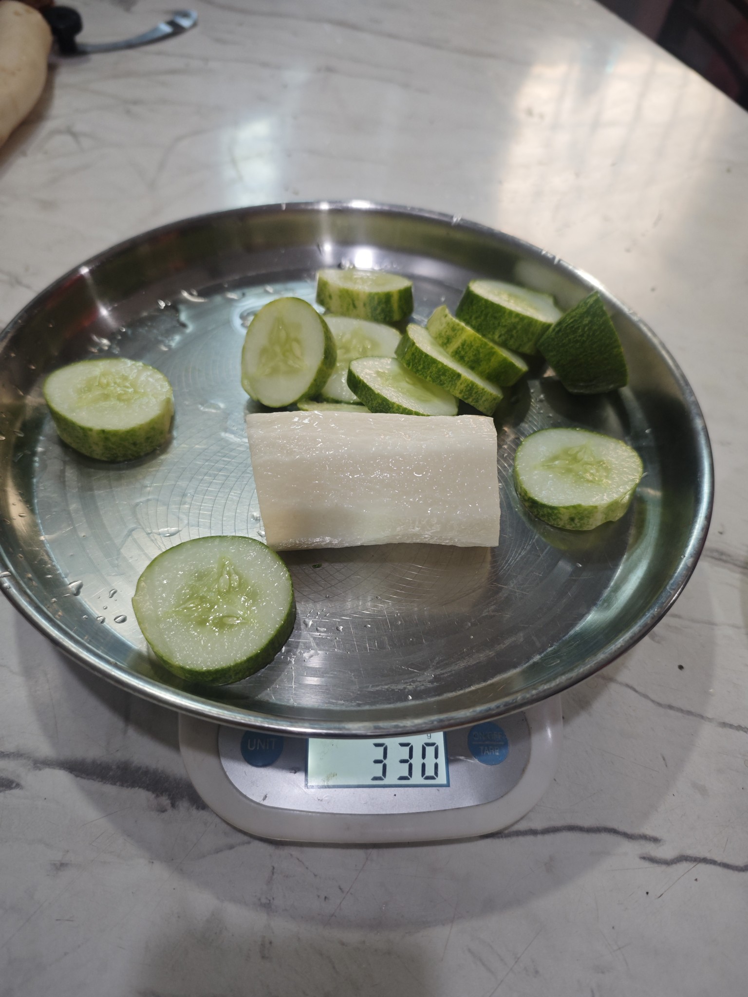 Cucumber and Radish Plate