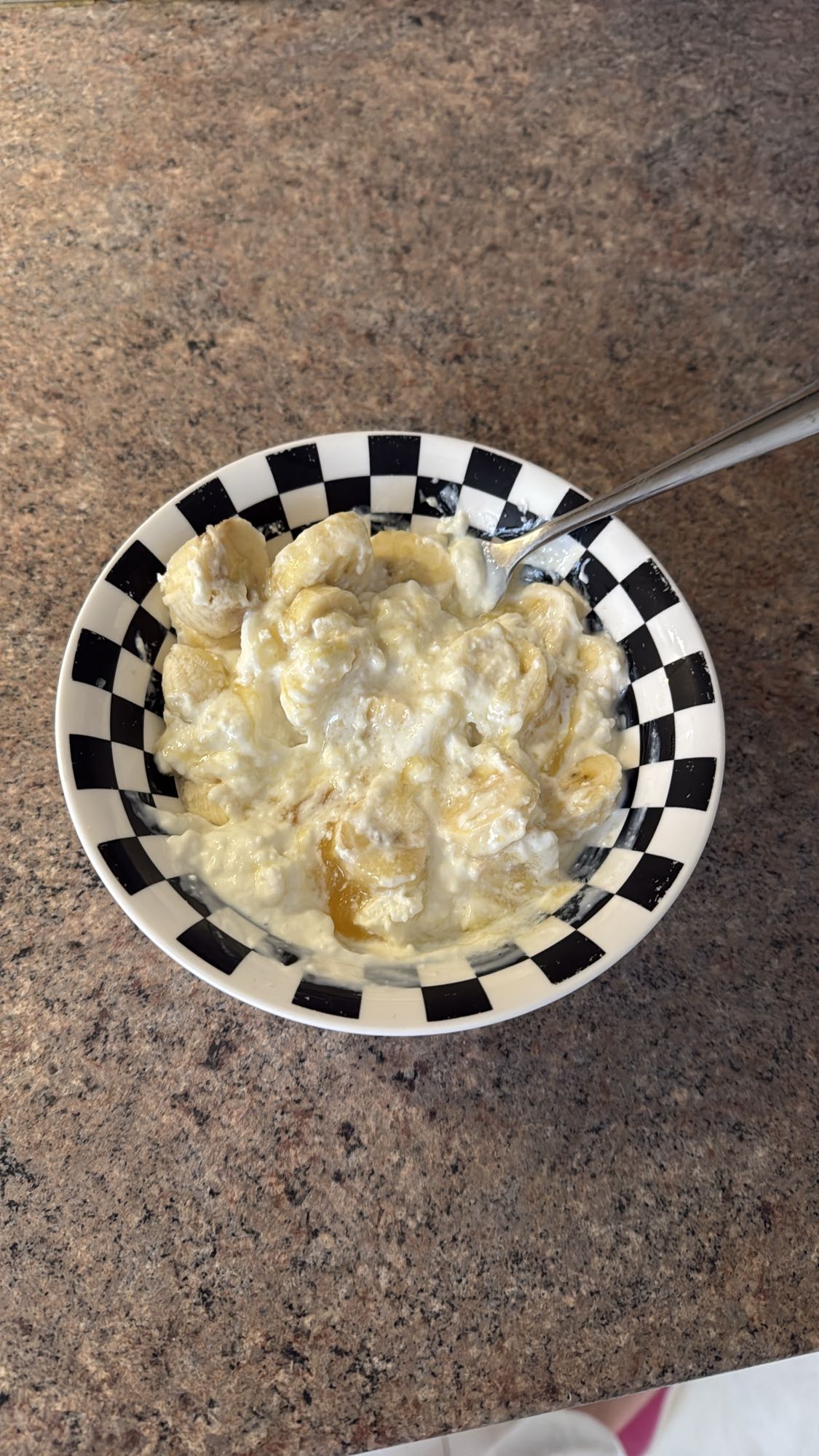 творог с бананом