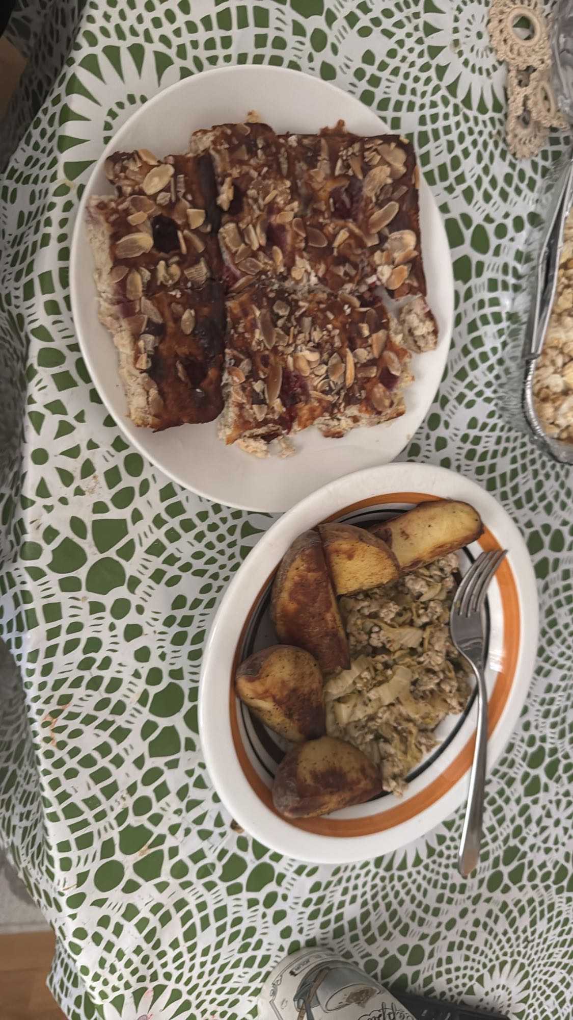 Potatis & paj med nötter