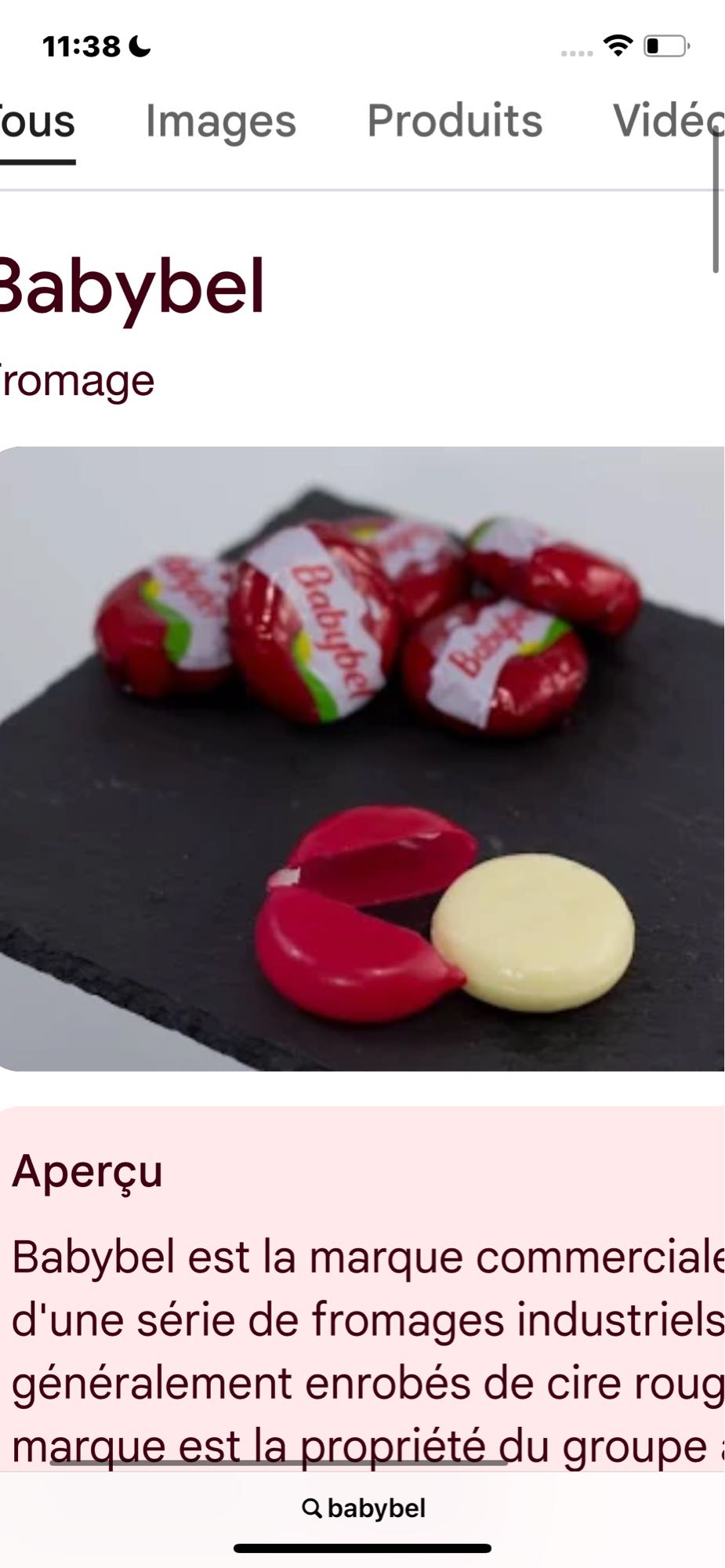 Mini Babybel fromage