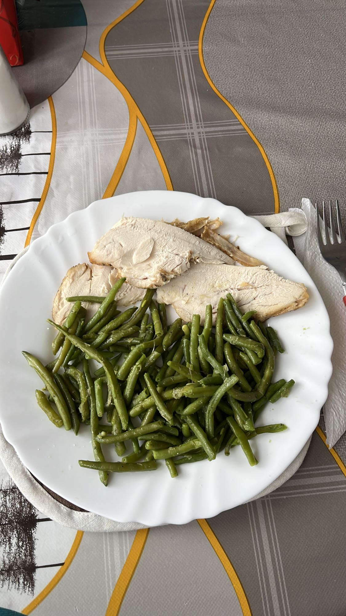 Piept de pui cu fasole verde