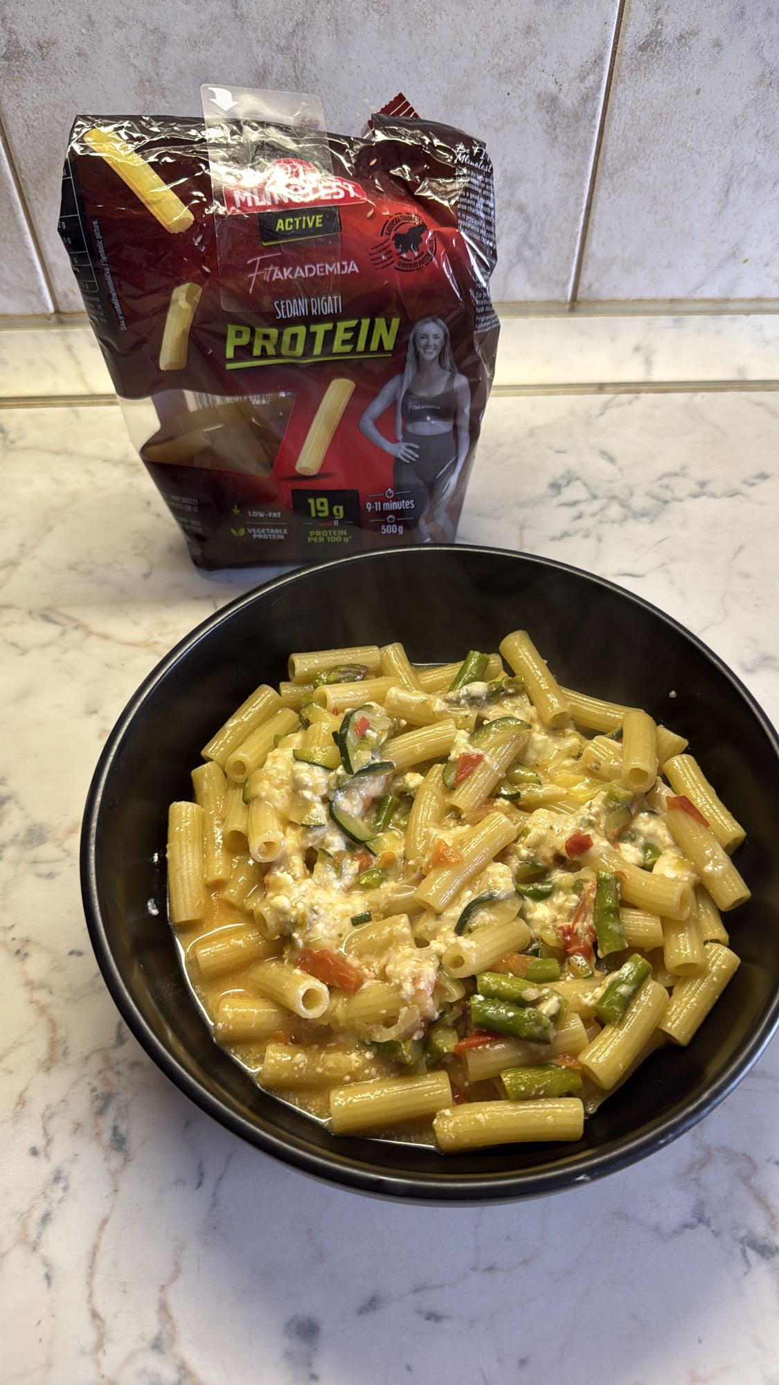Protein Veggie Pasta Bowl