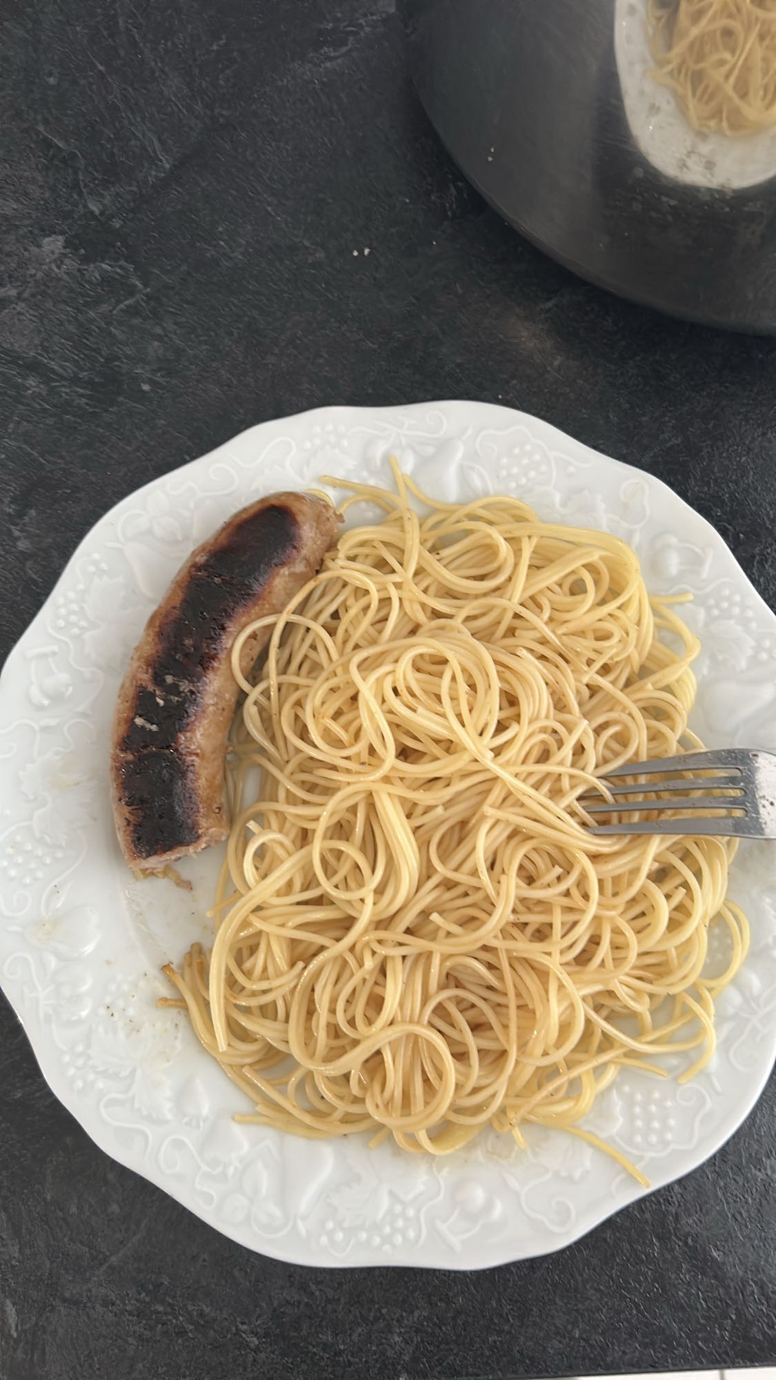Spaghetti et saucisse