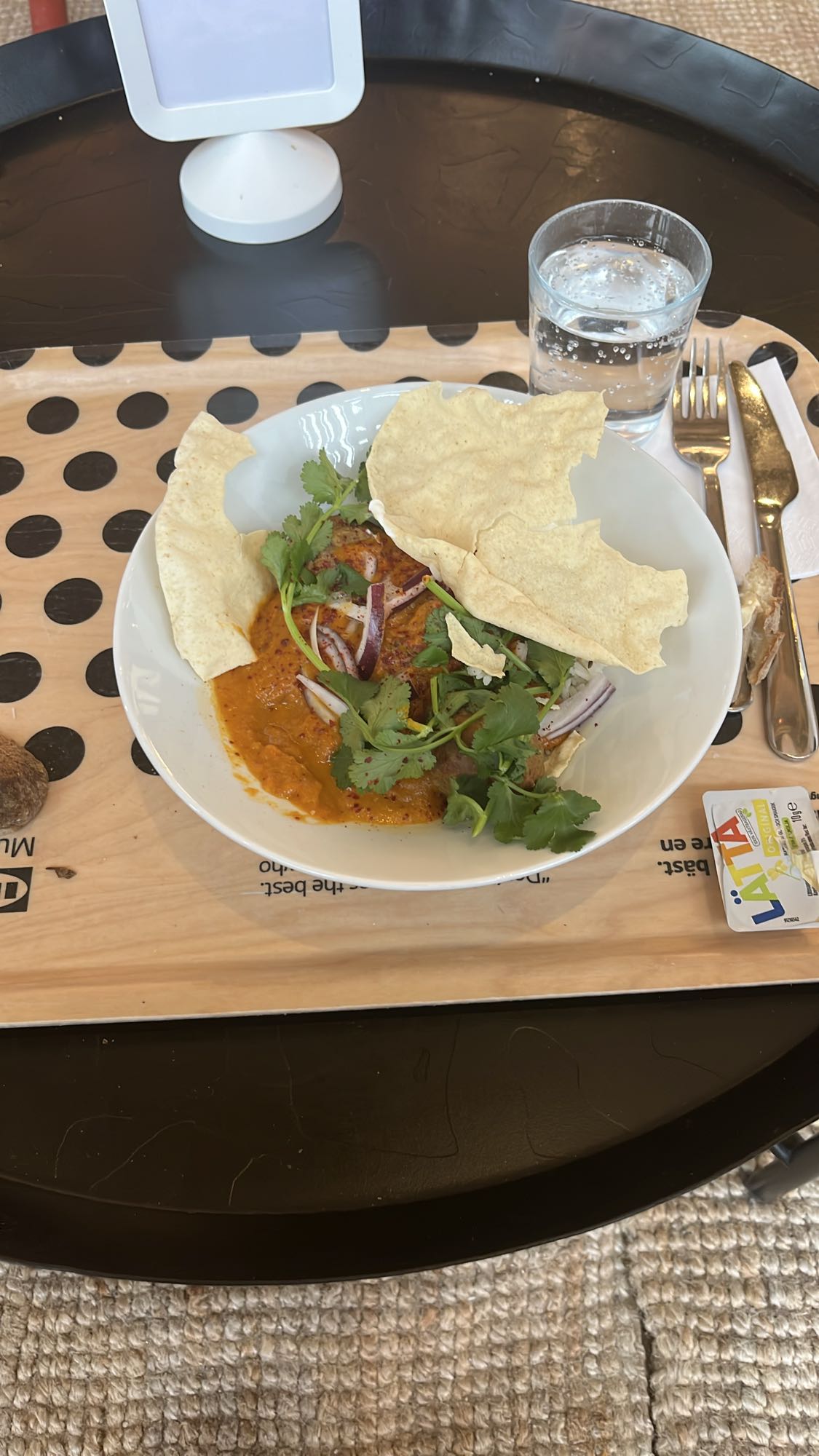 Indisk curry med papadum