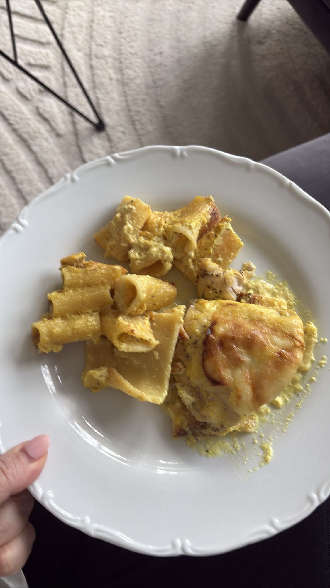 Kycklinggratäng med pasta