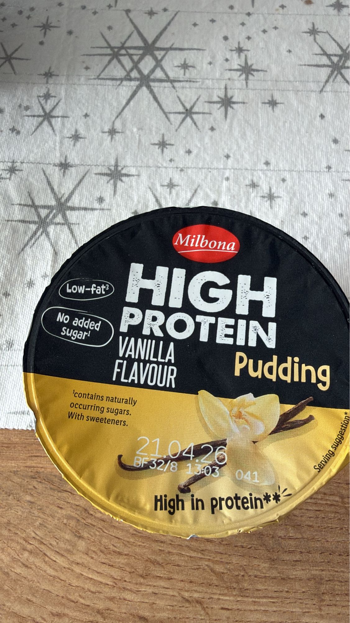 Budincă proteică vanilie