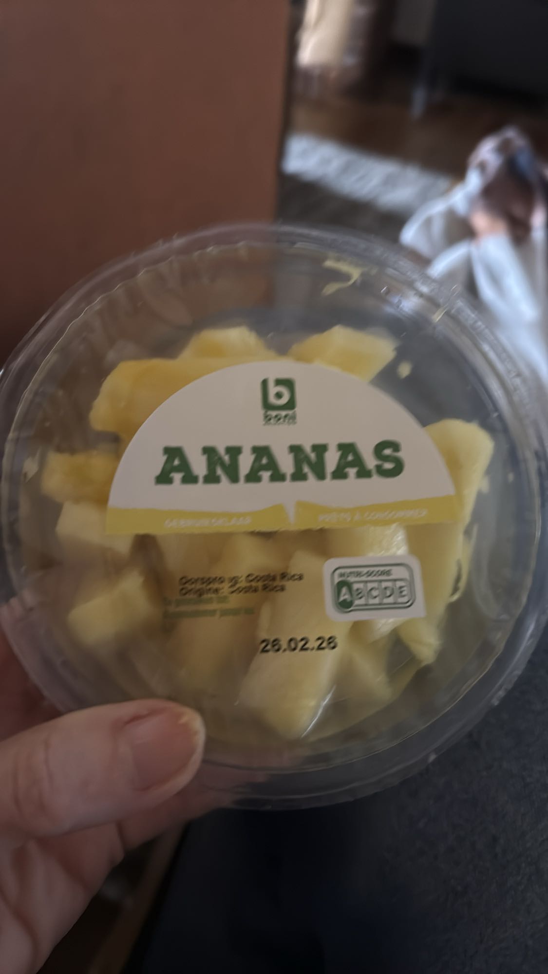 Verse ananas stukjes