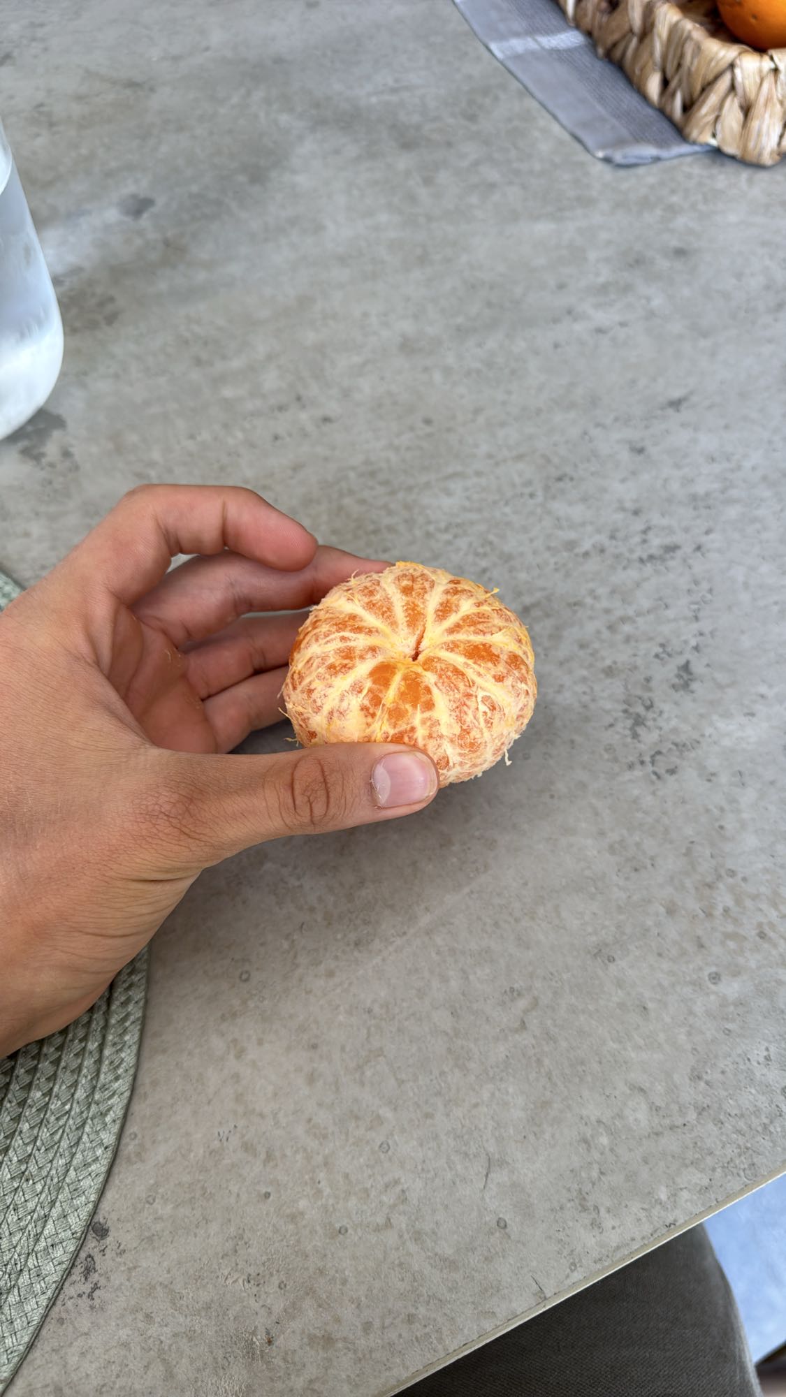 mandarina pelada