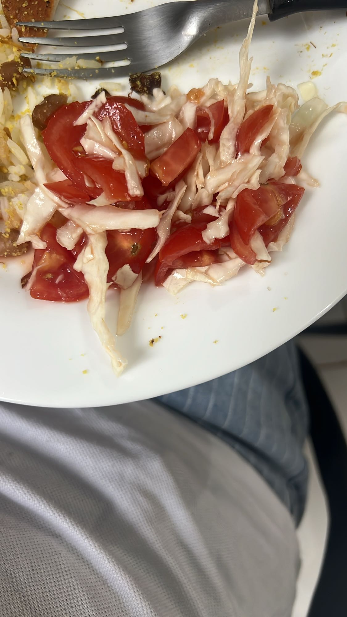 Salada de tomate e repolho