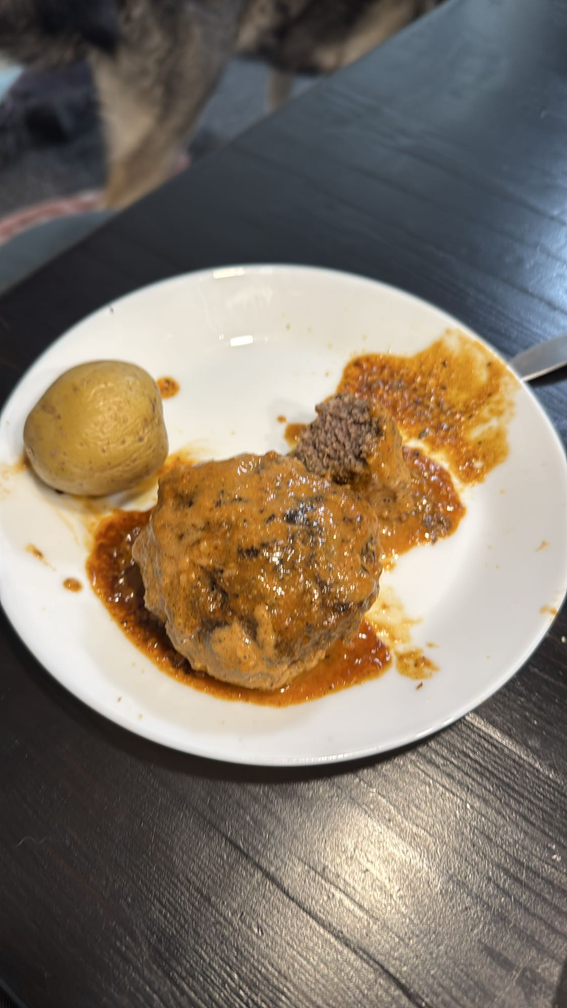 Köttfärsbiff med potatis