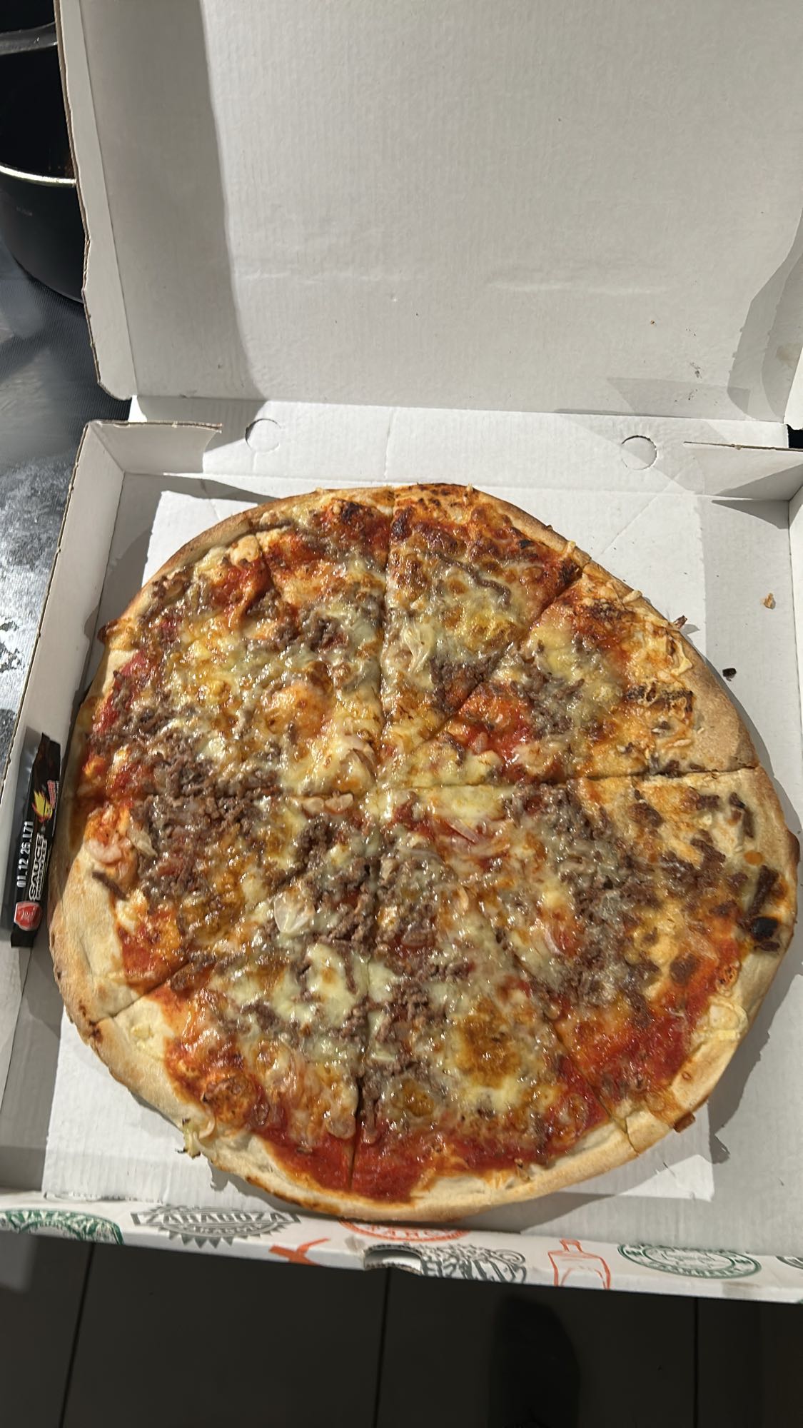 Pizza viande fromage