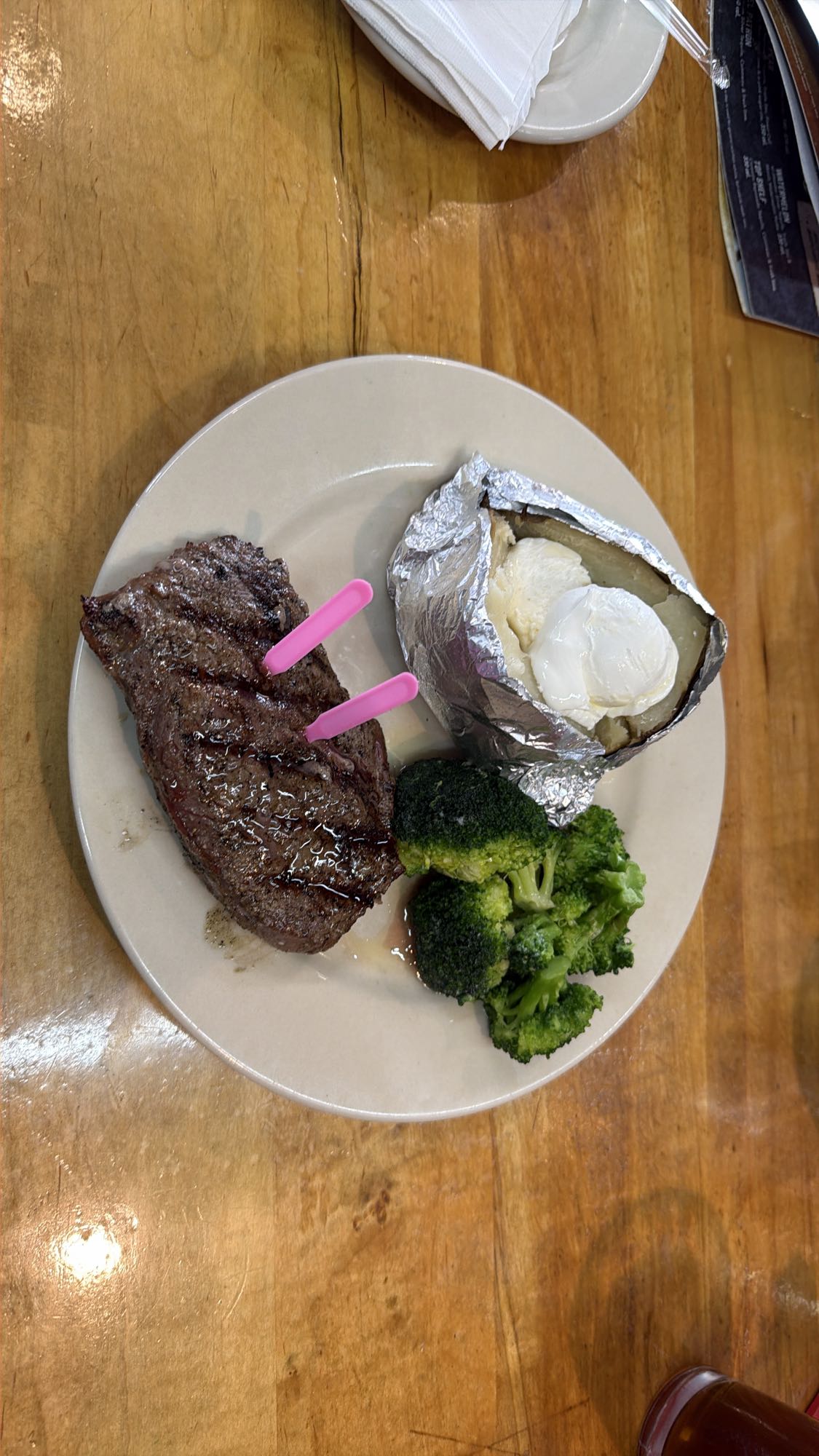 Steak, Potato & Broccoli