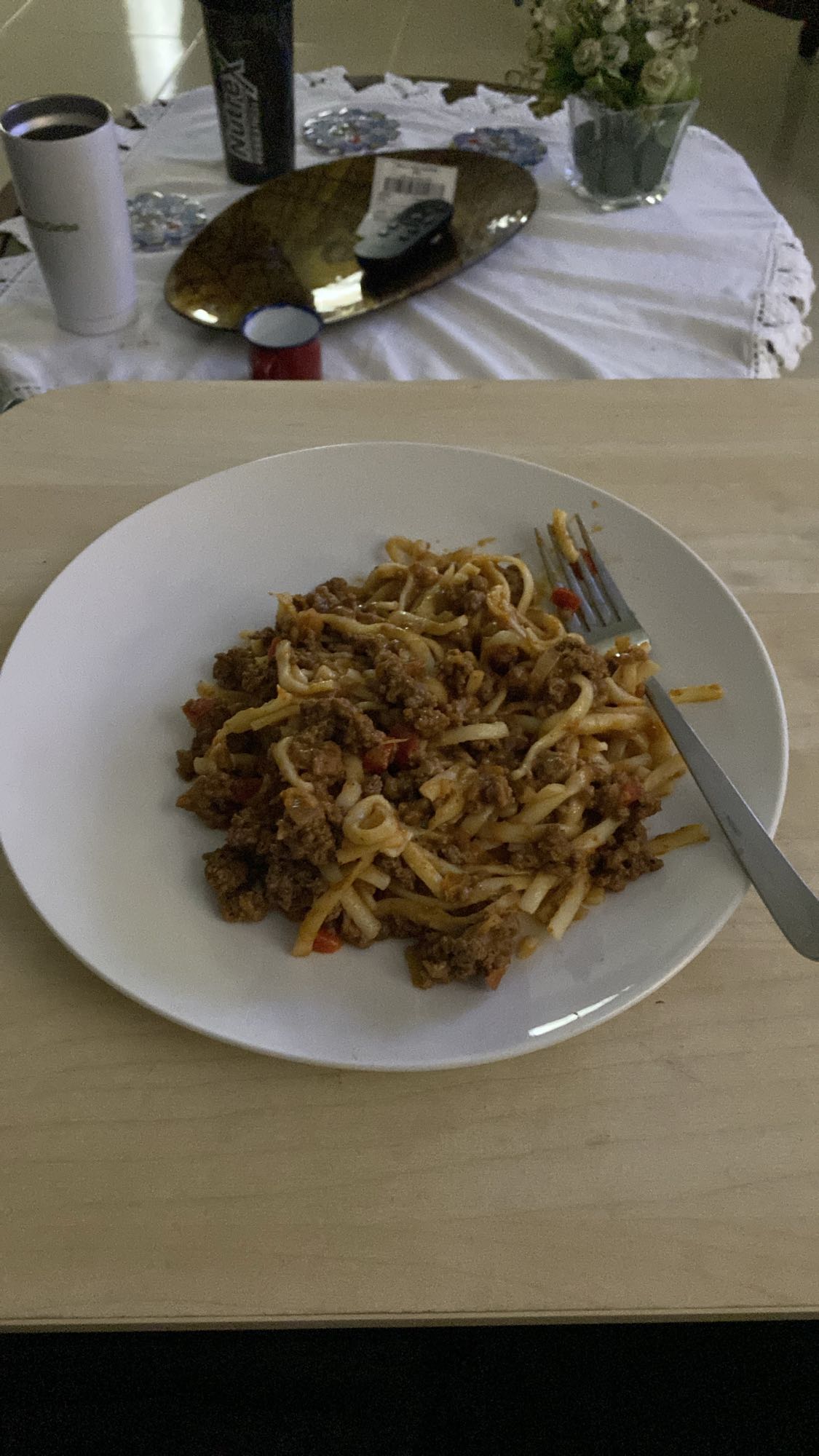 pasta con carne molida