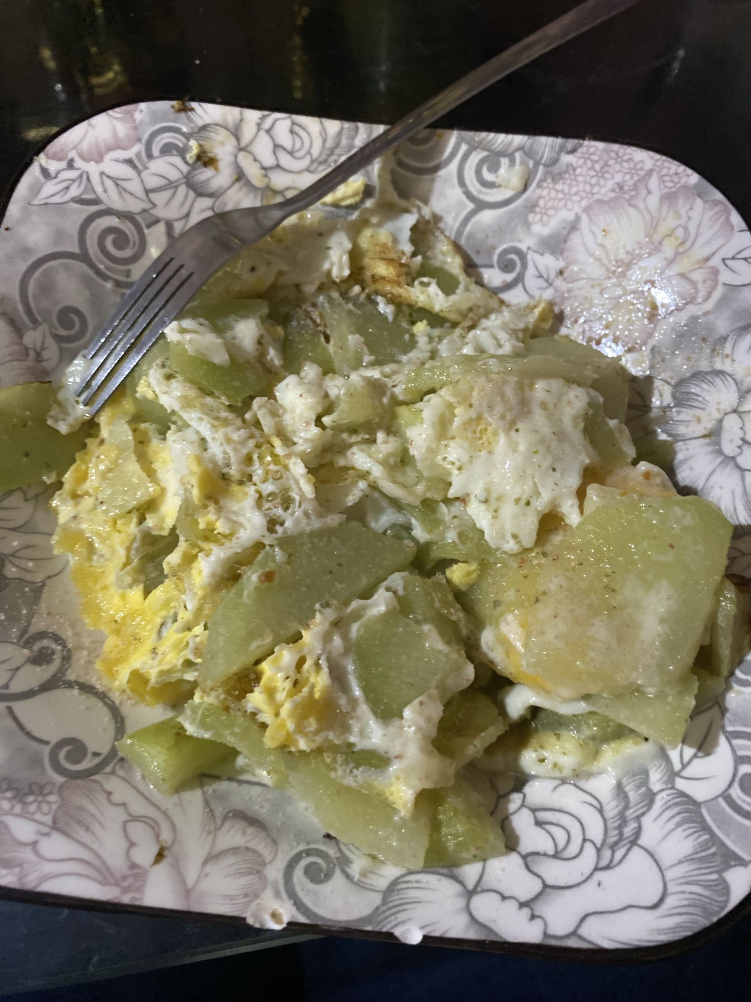 calabacita con huevo