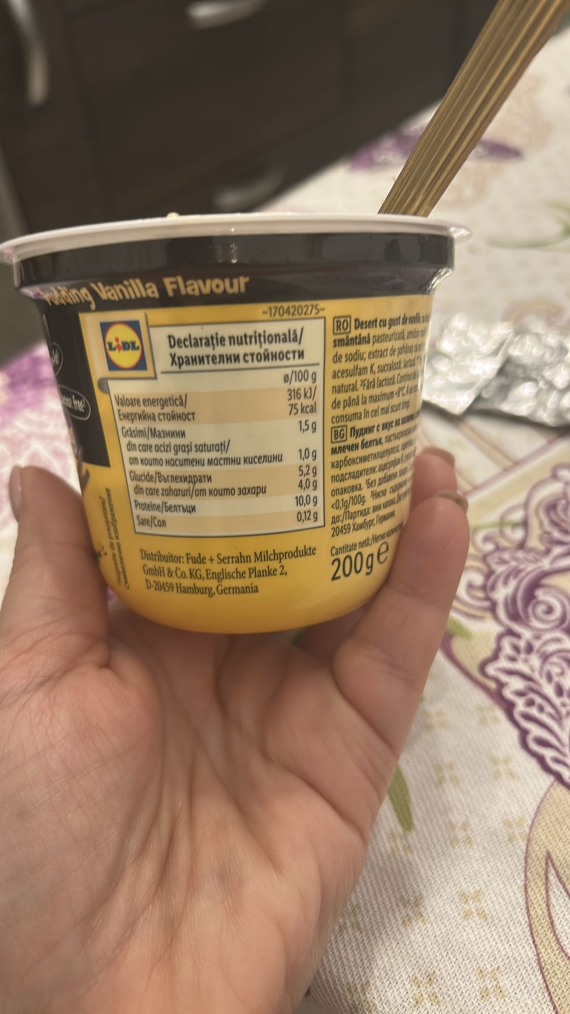 Desert cu gust de vanilie