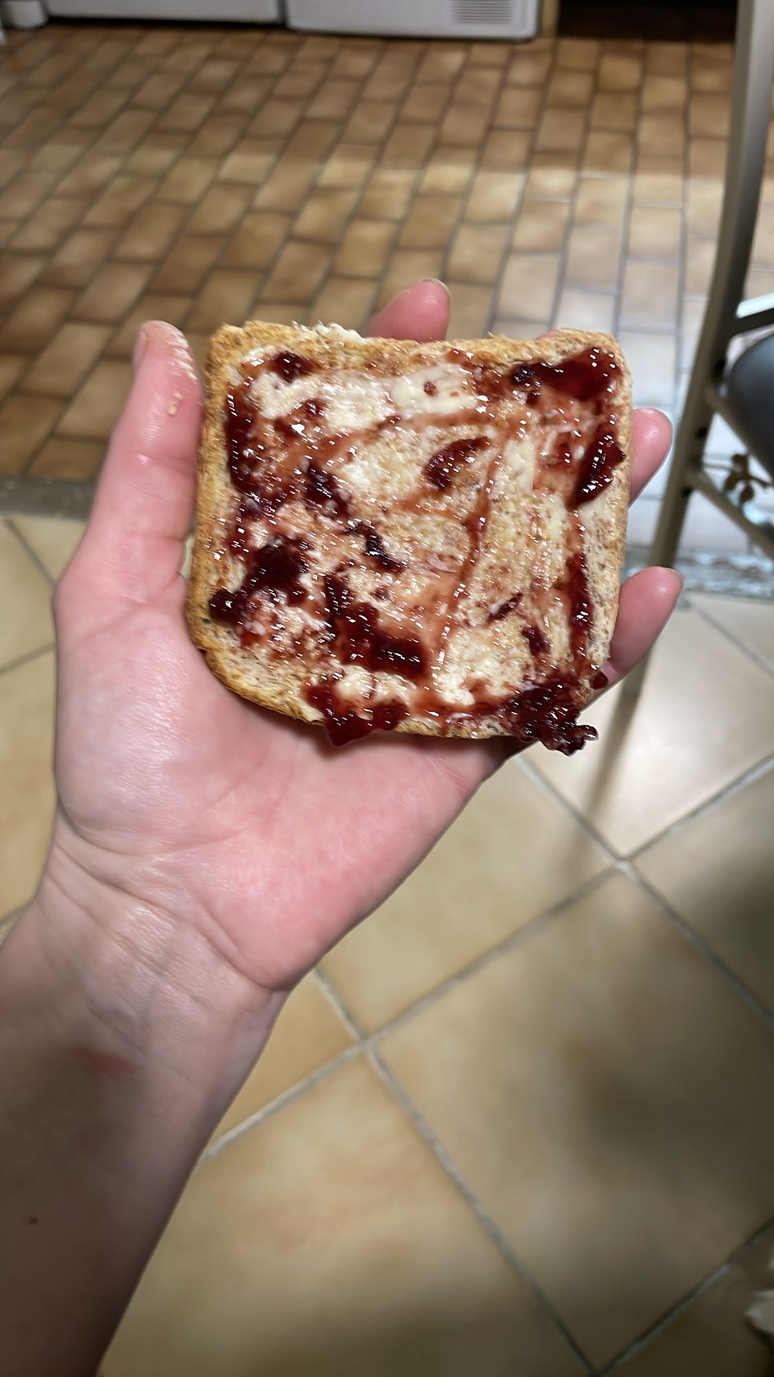 Tartine confiture beurre