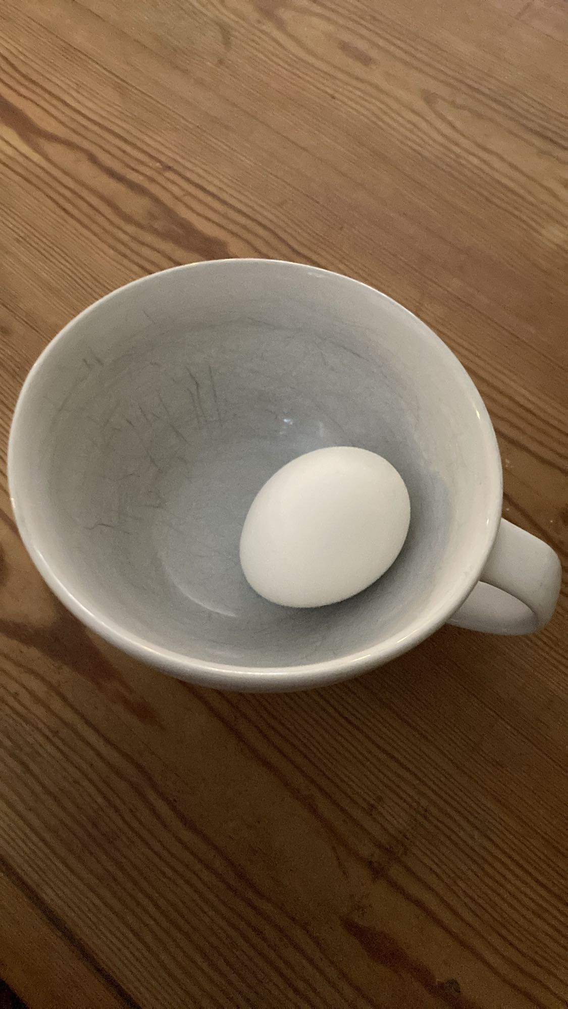 Kokt ägg i kopp