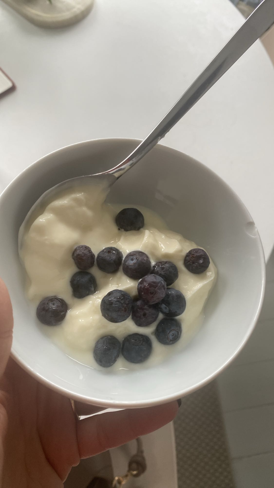 Yoghurt med blåbær