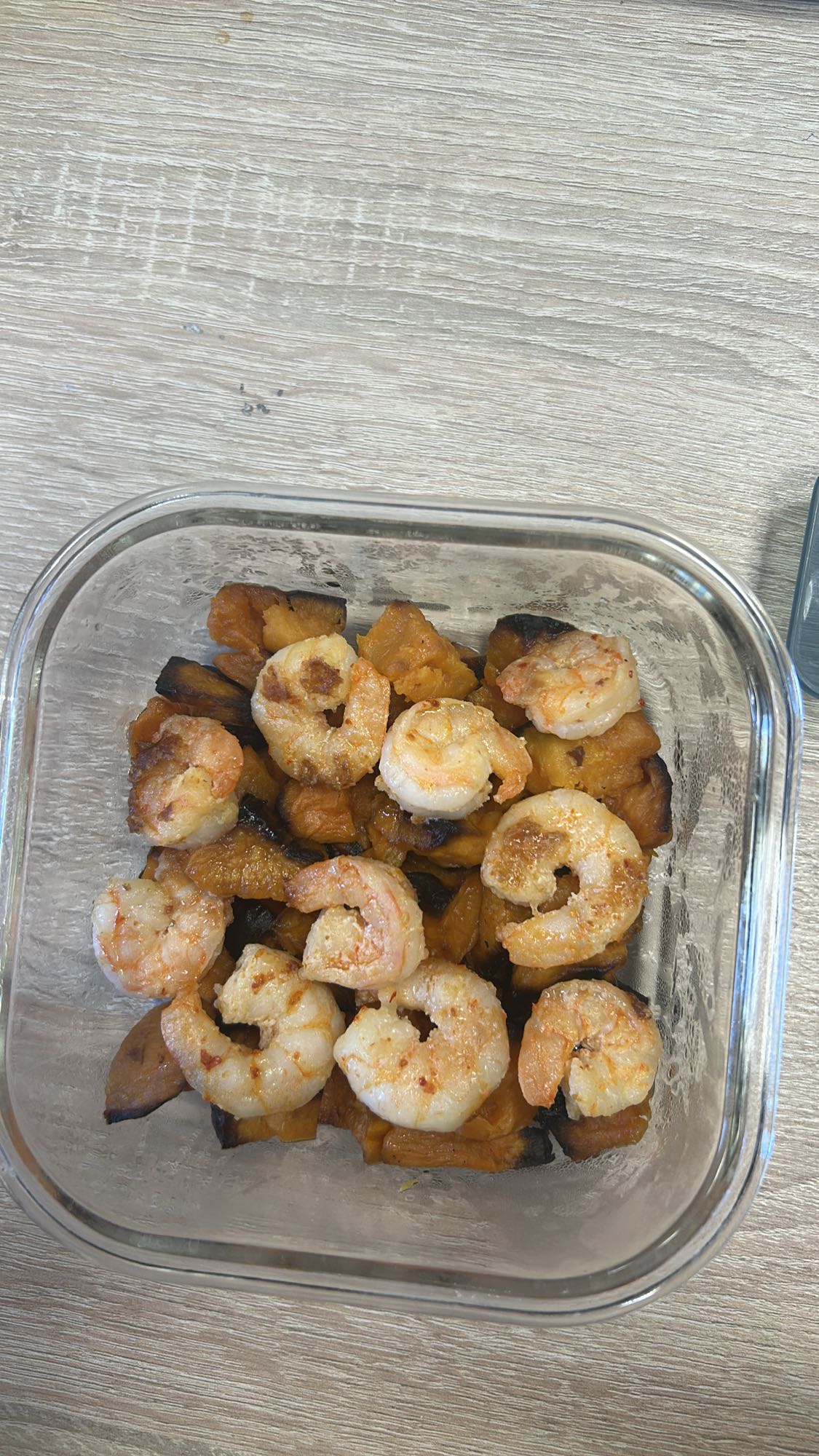 Creveți cu cartof dulce