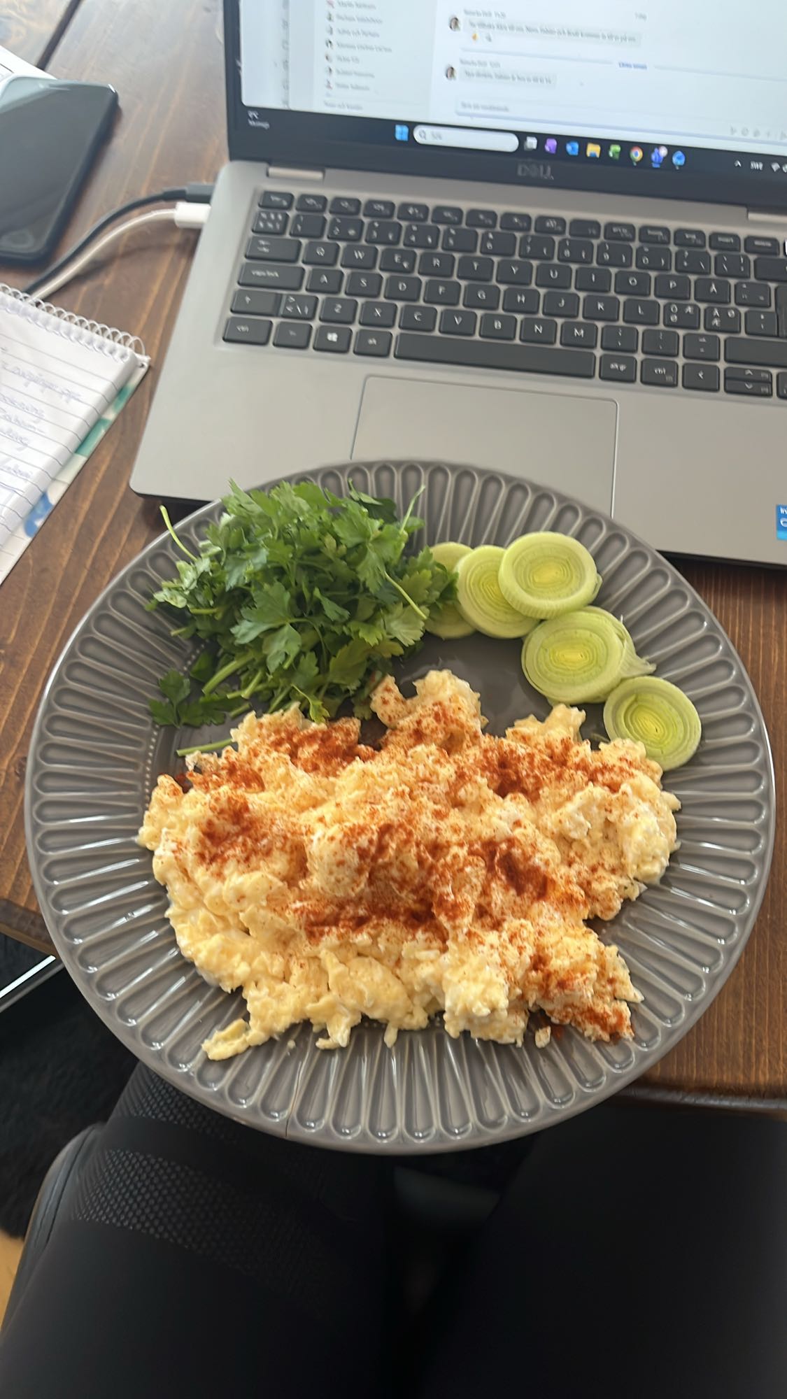 Äggröra med örter