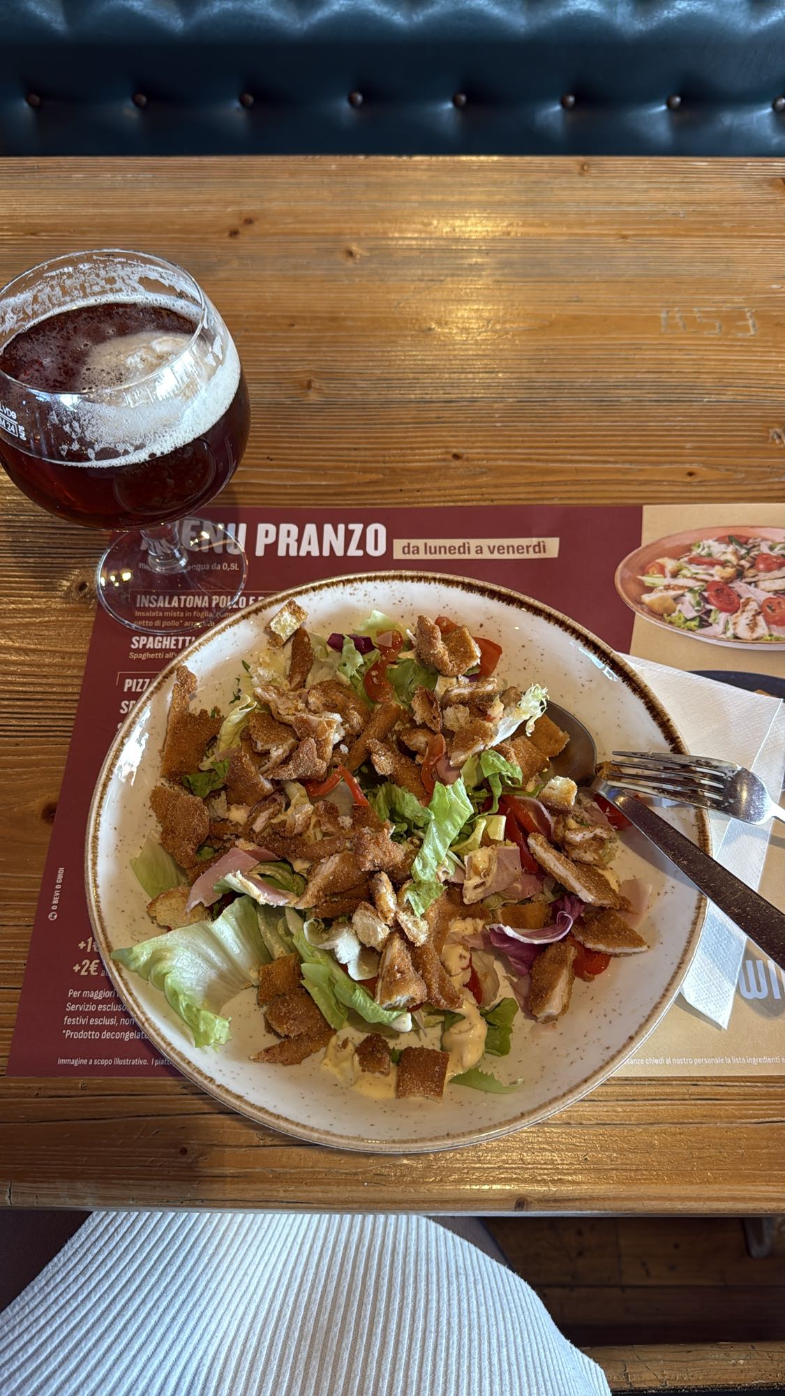 Insalata pollo croccante