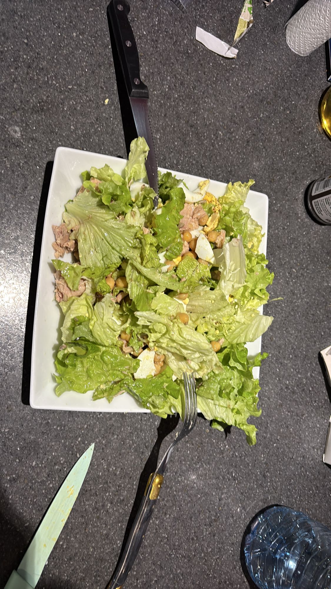 Salade de thon et pois chiches