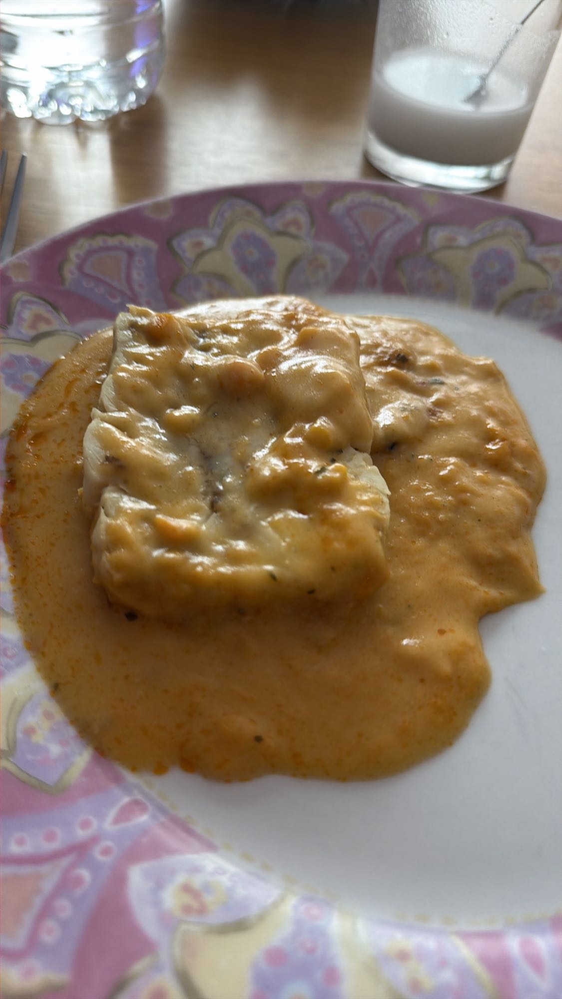 Poisson sauce crémeuse