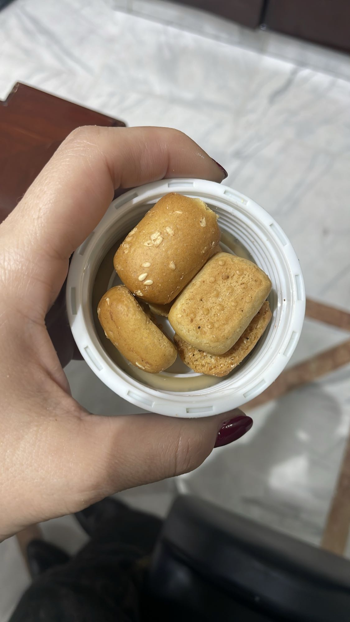 Mini savory biscuits