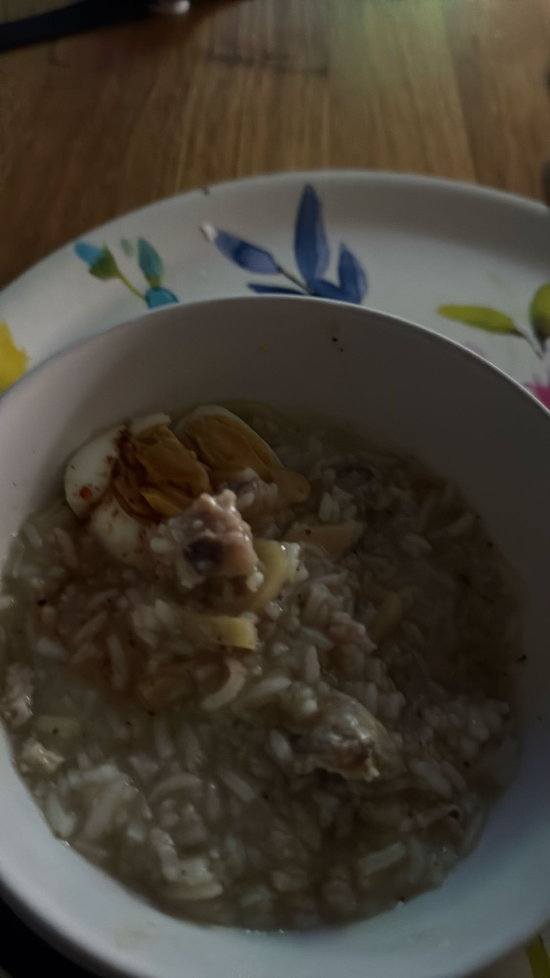 Kycklingrisgröt med ägg