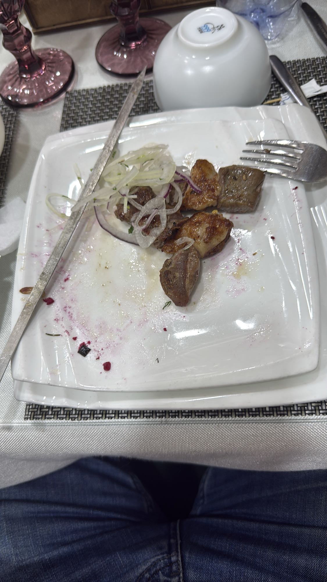 шашлык с луком