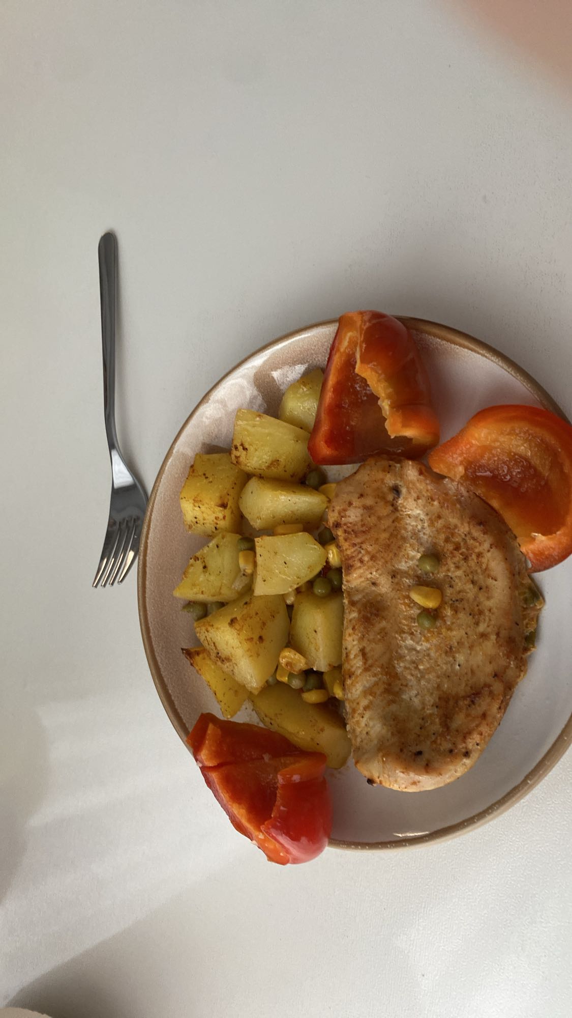 Piept de pui cu cartofi