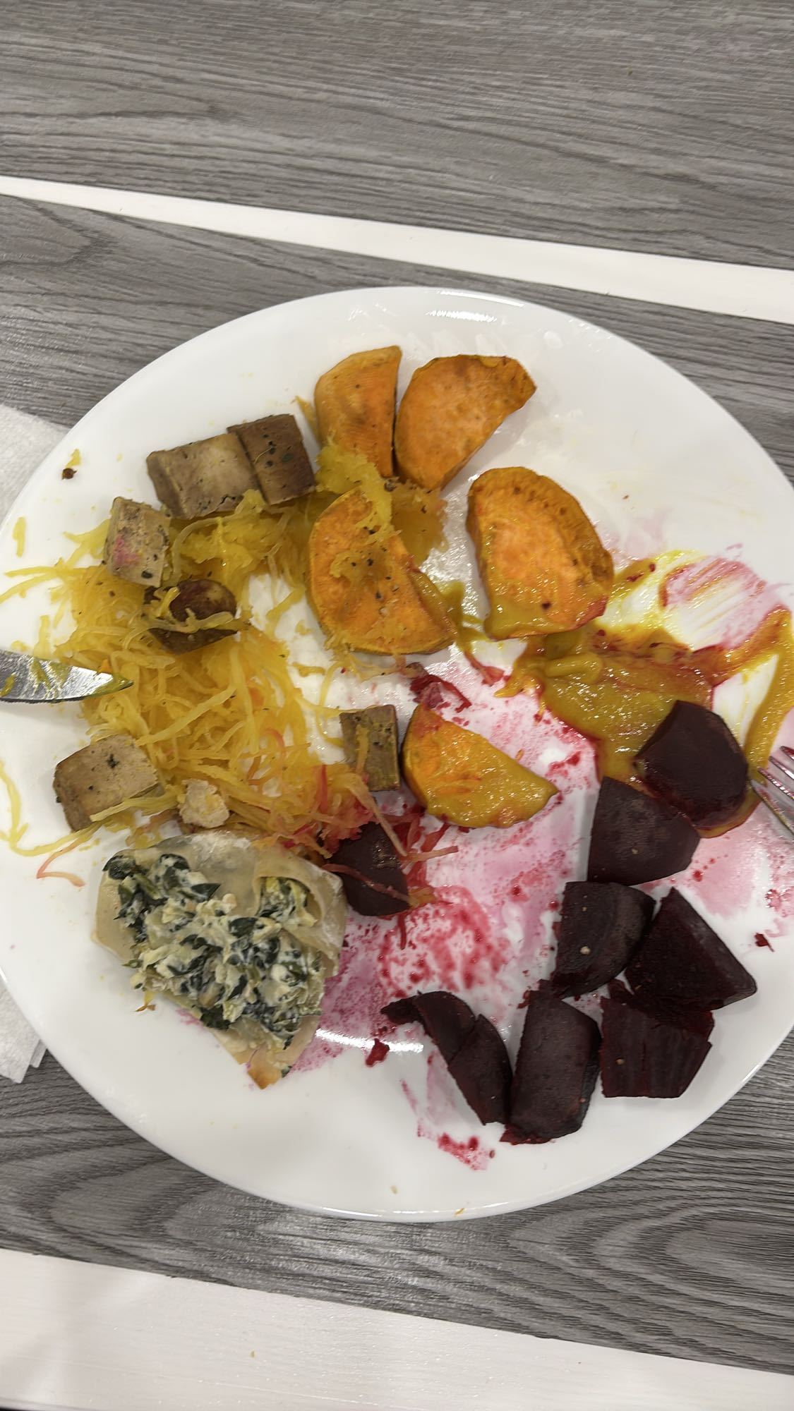 Assiette légumes variés