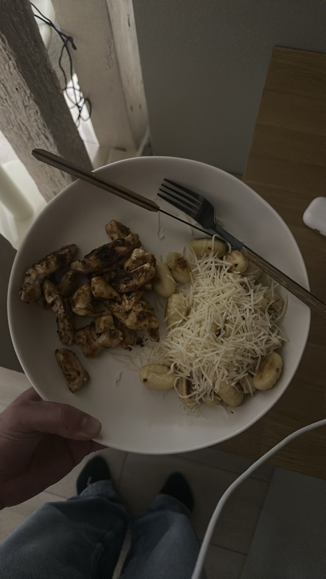 Gnocchis au poulet et fromage