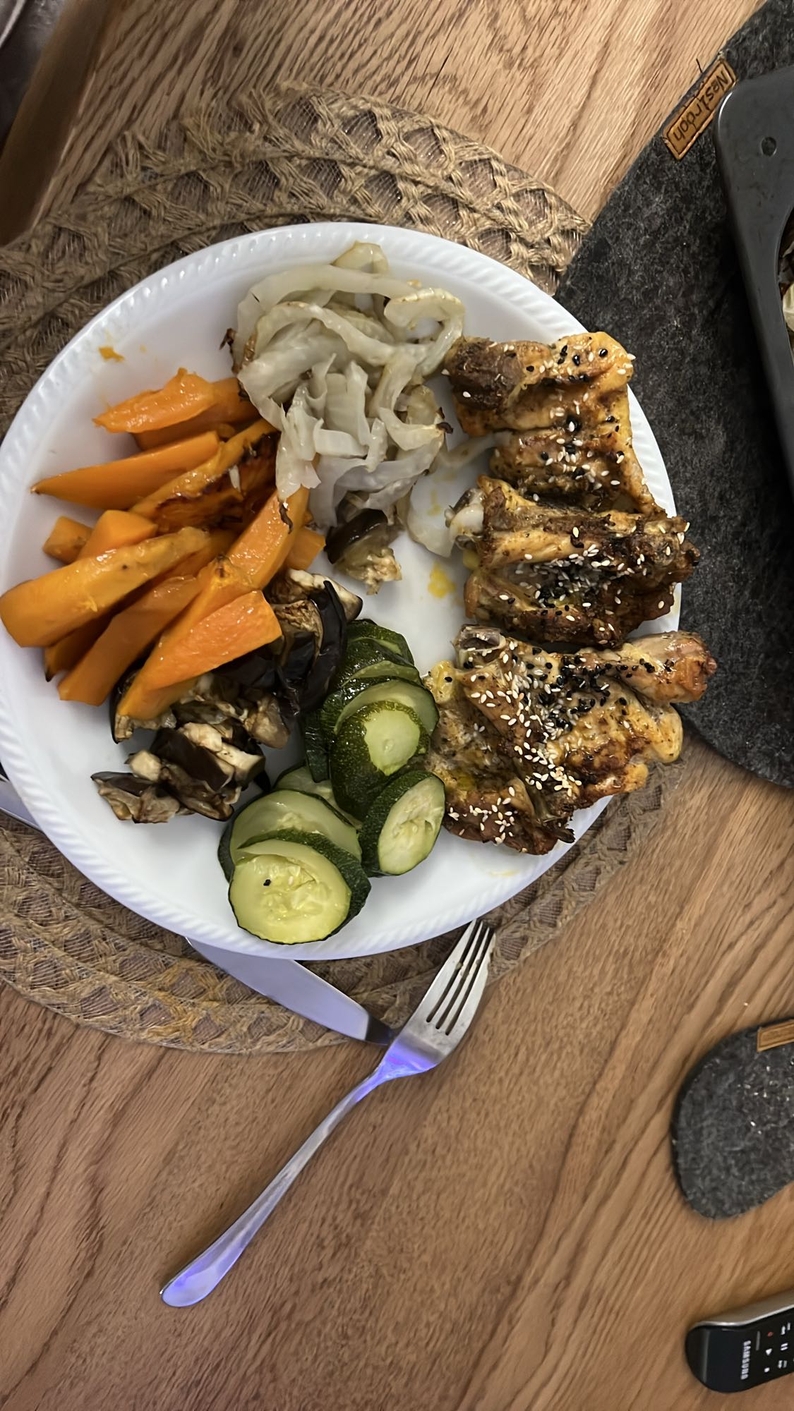 Tavuk ve Sebze Tabağı