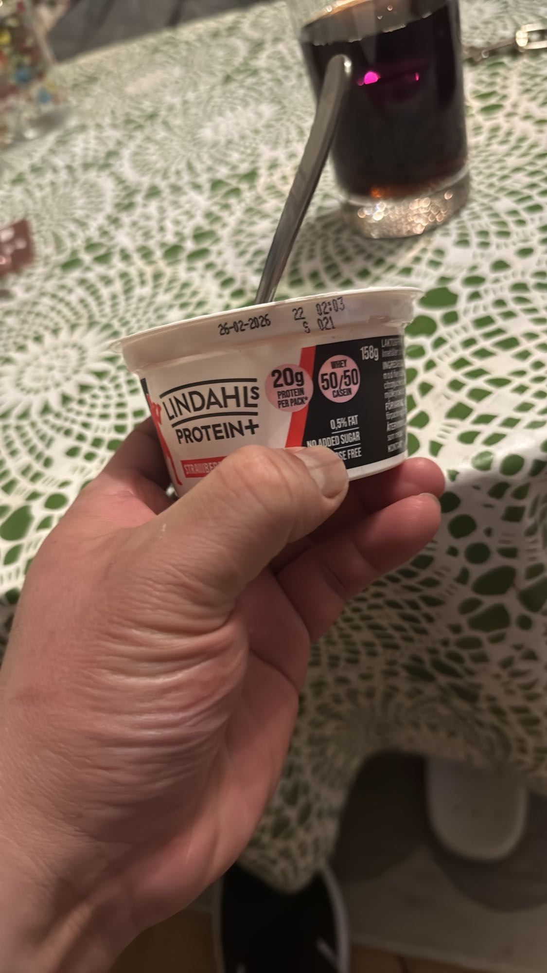 Protein yoghurt och läsk