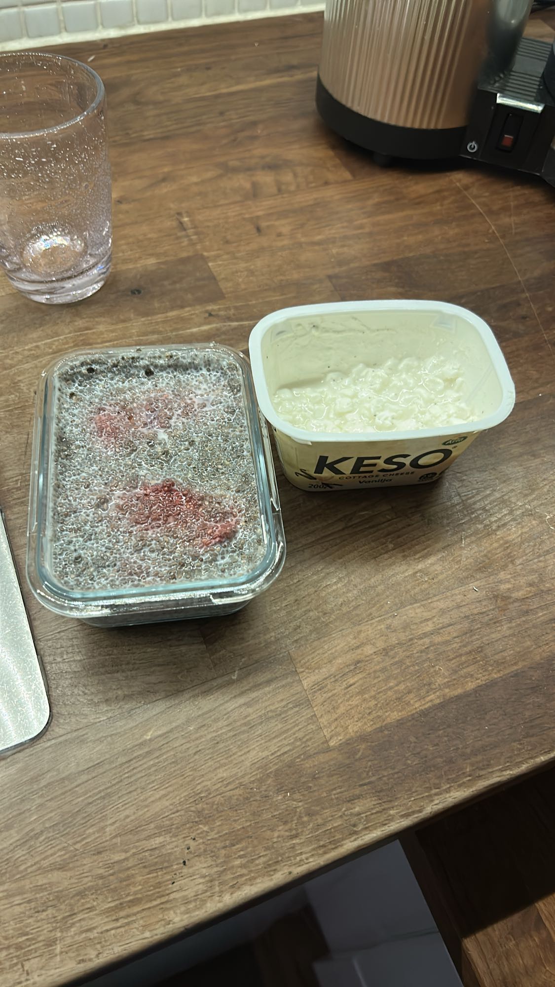 Chiapudding med keso