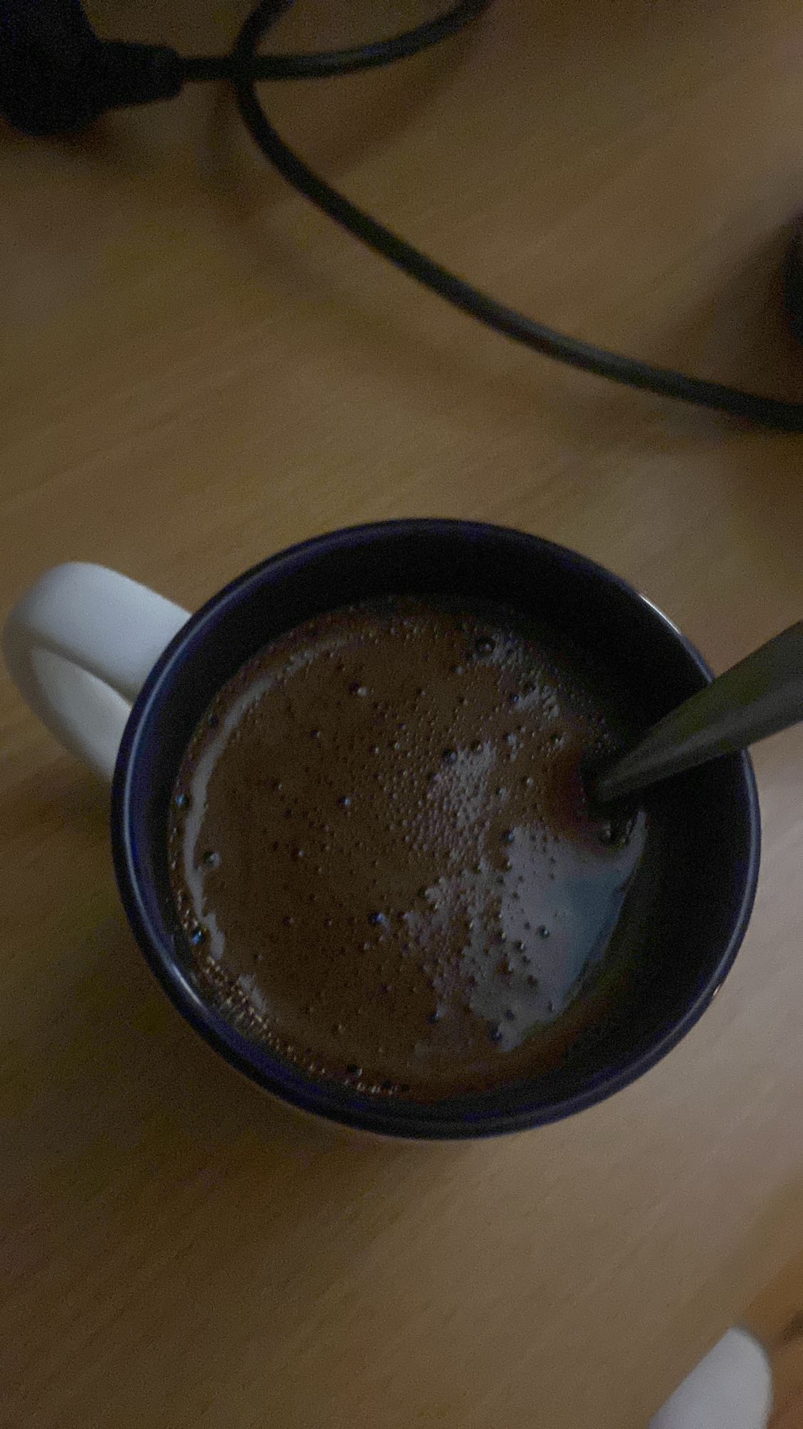 kubek gorącej czekolady