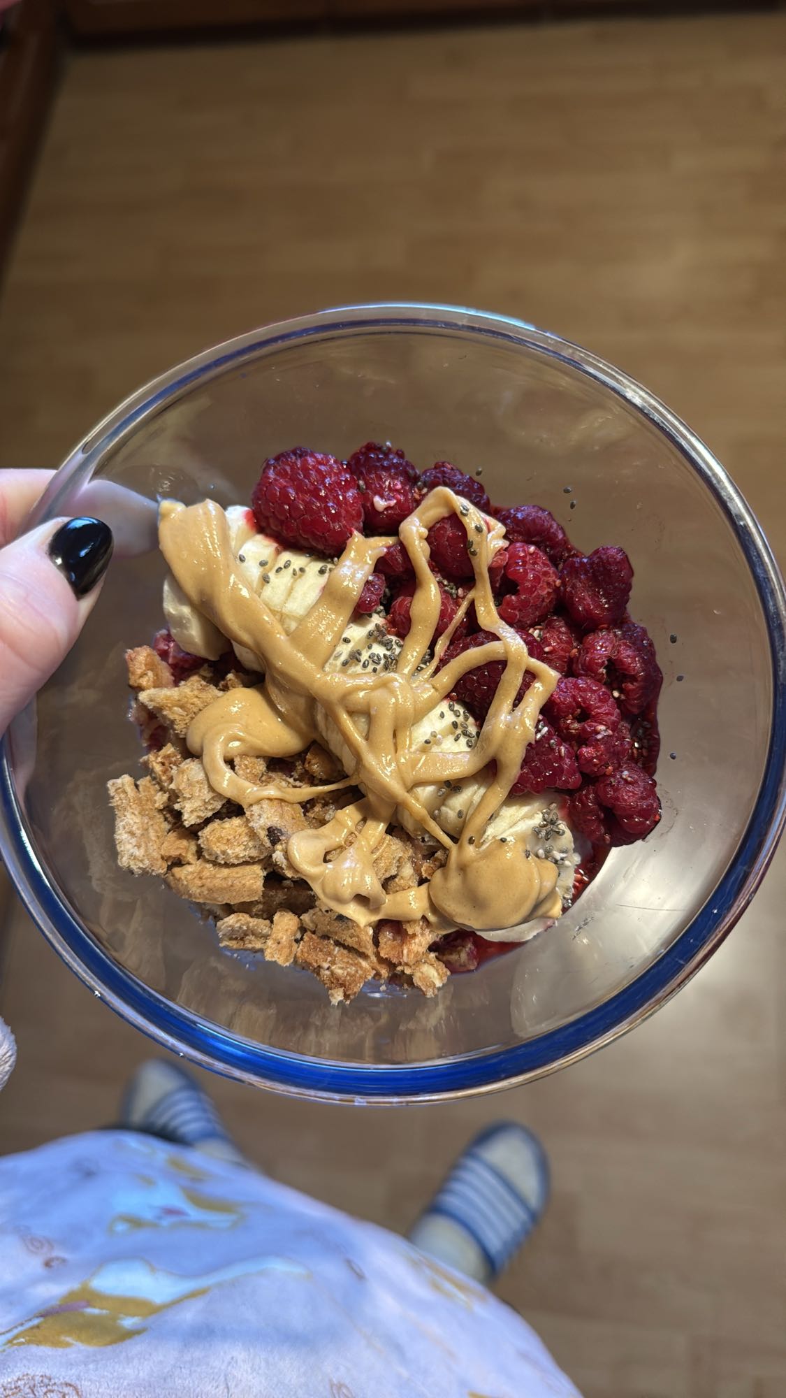 Peanut Butter Fruit Crunch Bowl