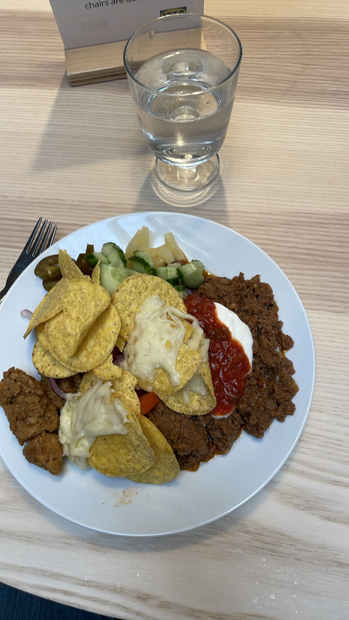 Taco tallrik med nachos