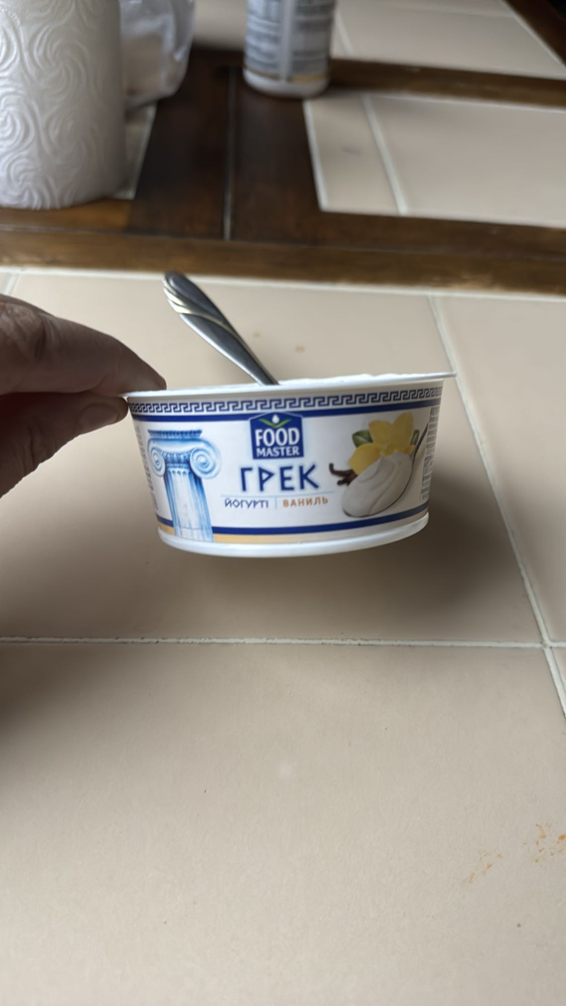 греческий йогурт ваниль