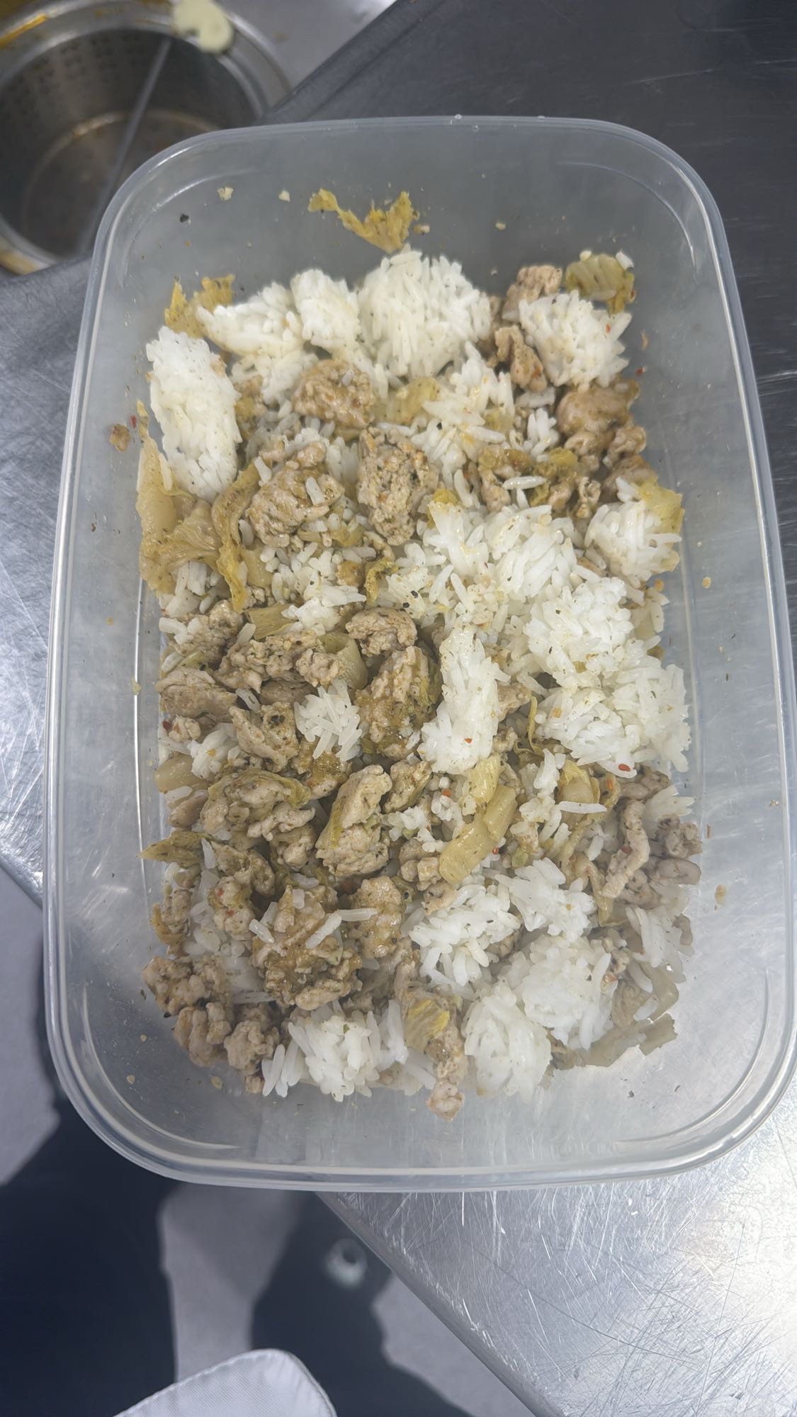 Ris med köttfärs och kål