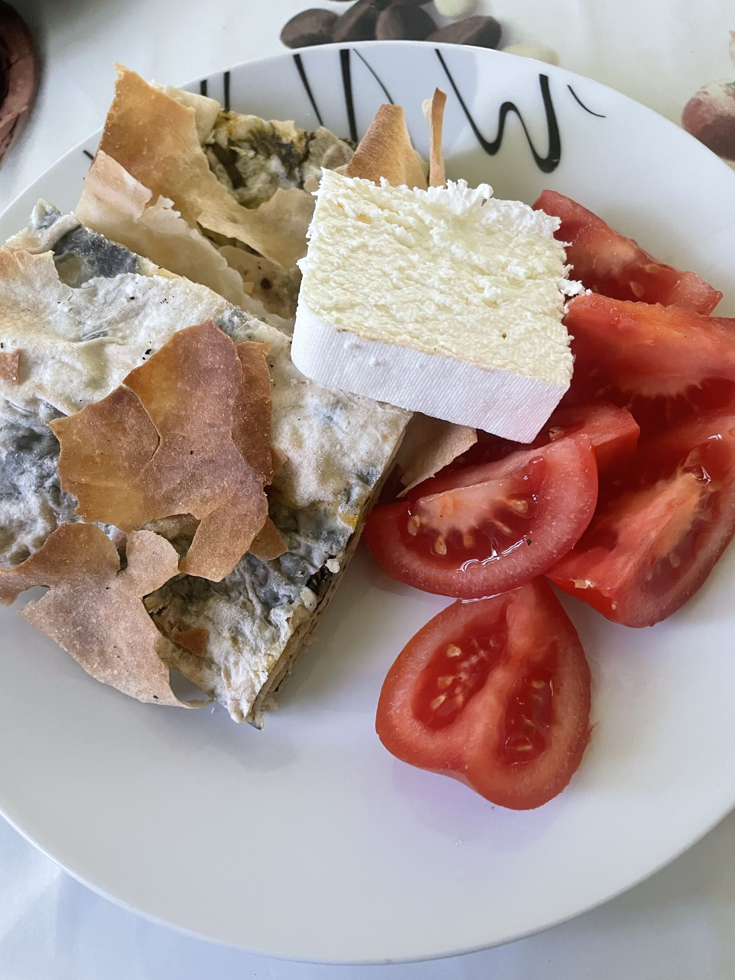 Spinach Pie, Cheese, Tomato