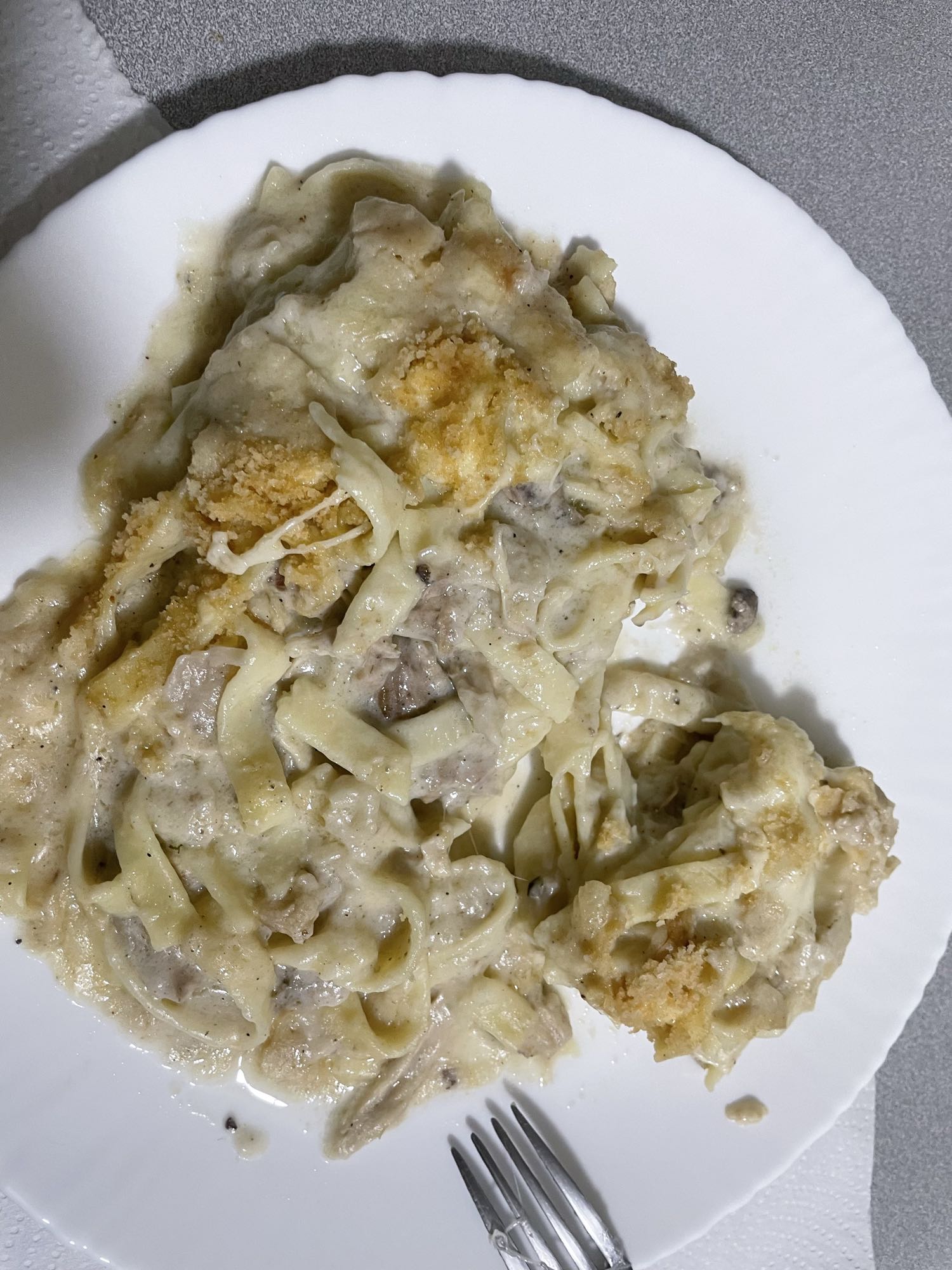 Chicken Alfredo Bake