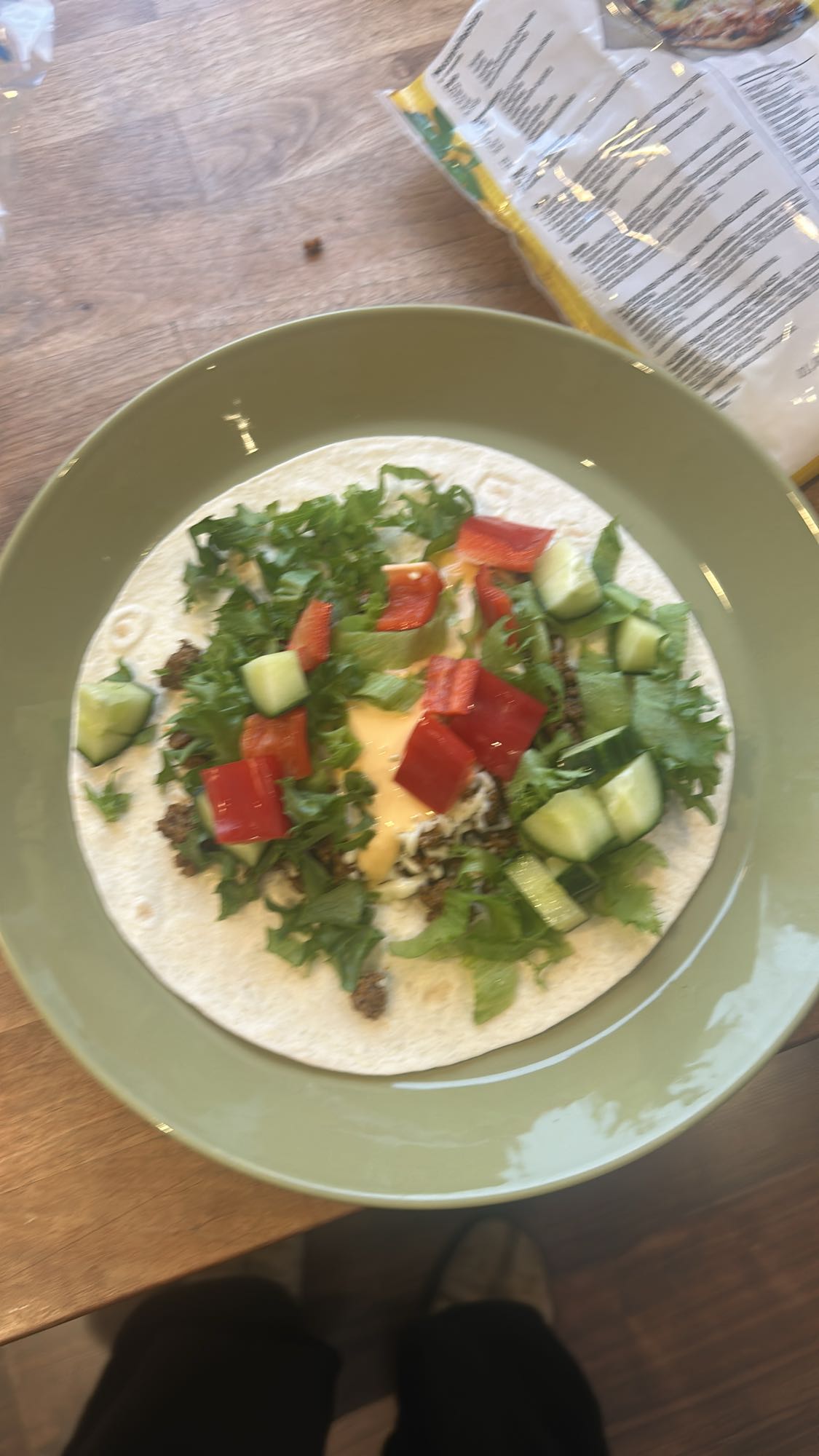 Taco med grönsaker