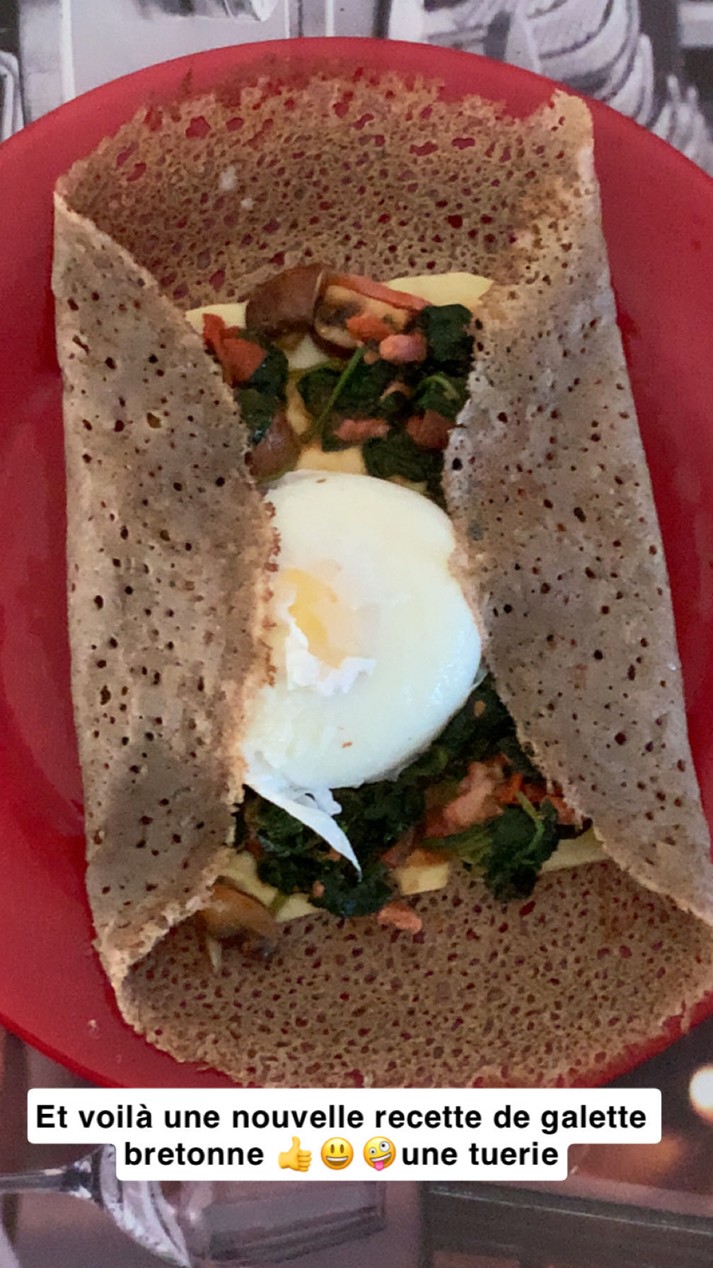 Galette bretonne œuf légumes